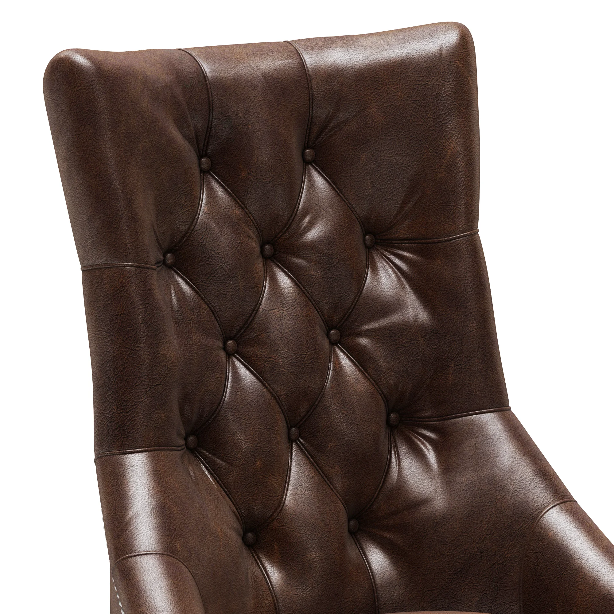 Restoration Hardware Martine Tufted Leather Armchair — 3D model preview 4