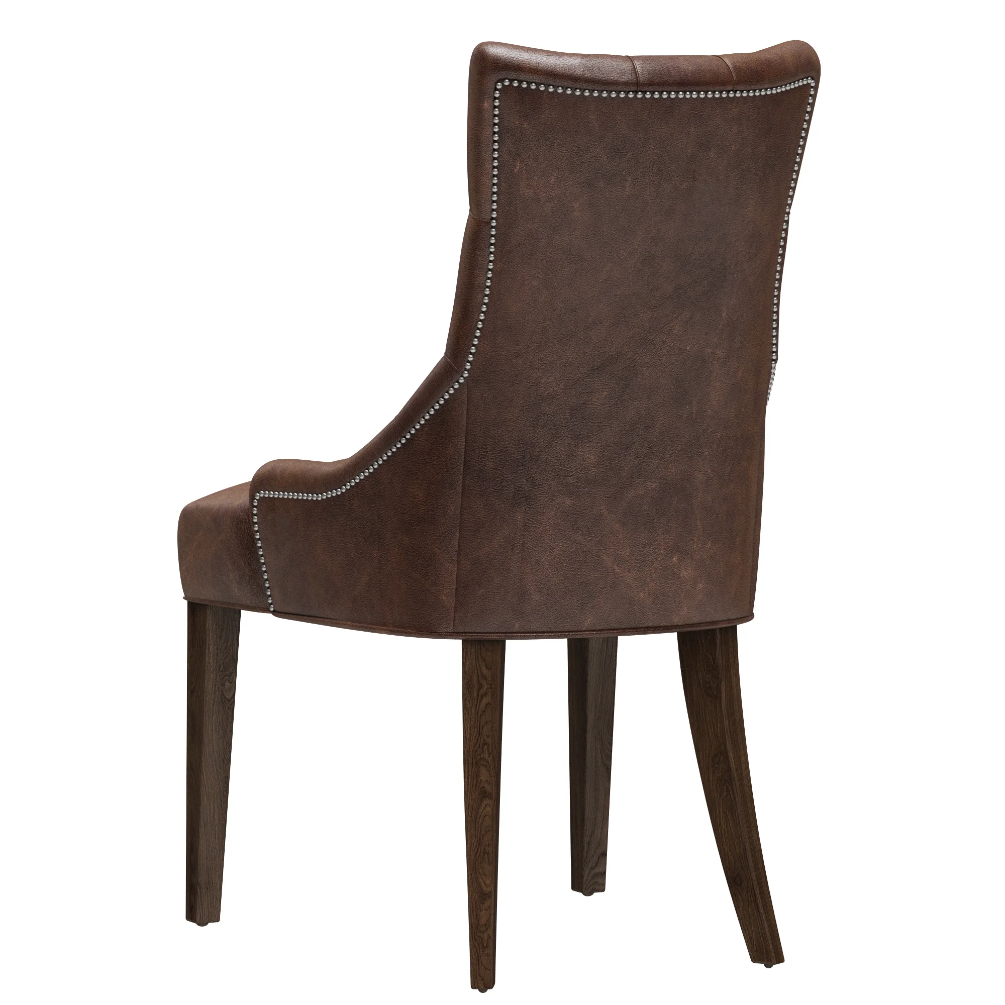 Restoration Hardware Martine Tufted Leather Armchair — 3D model preview 5