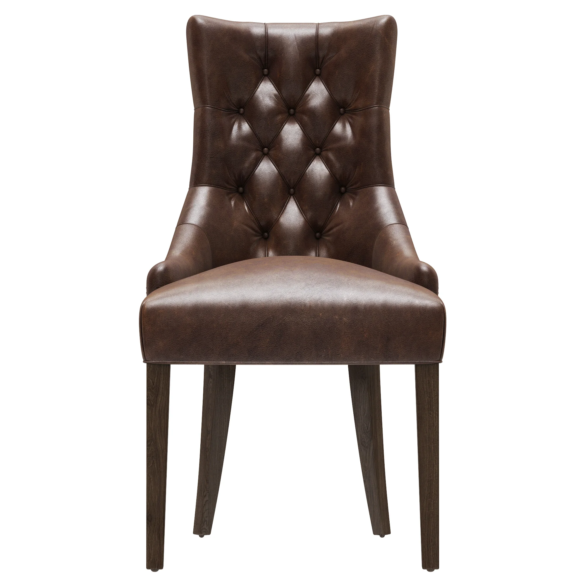 Restoration Hardware Martine Tufted Leather Armchair — 3D model preview 7