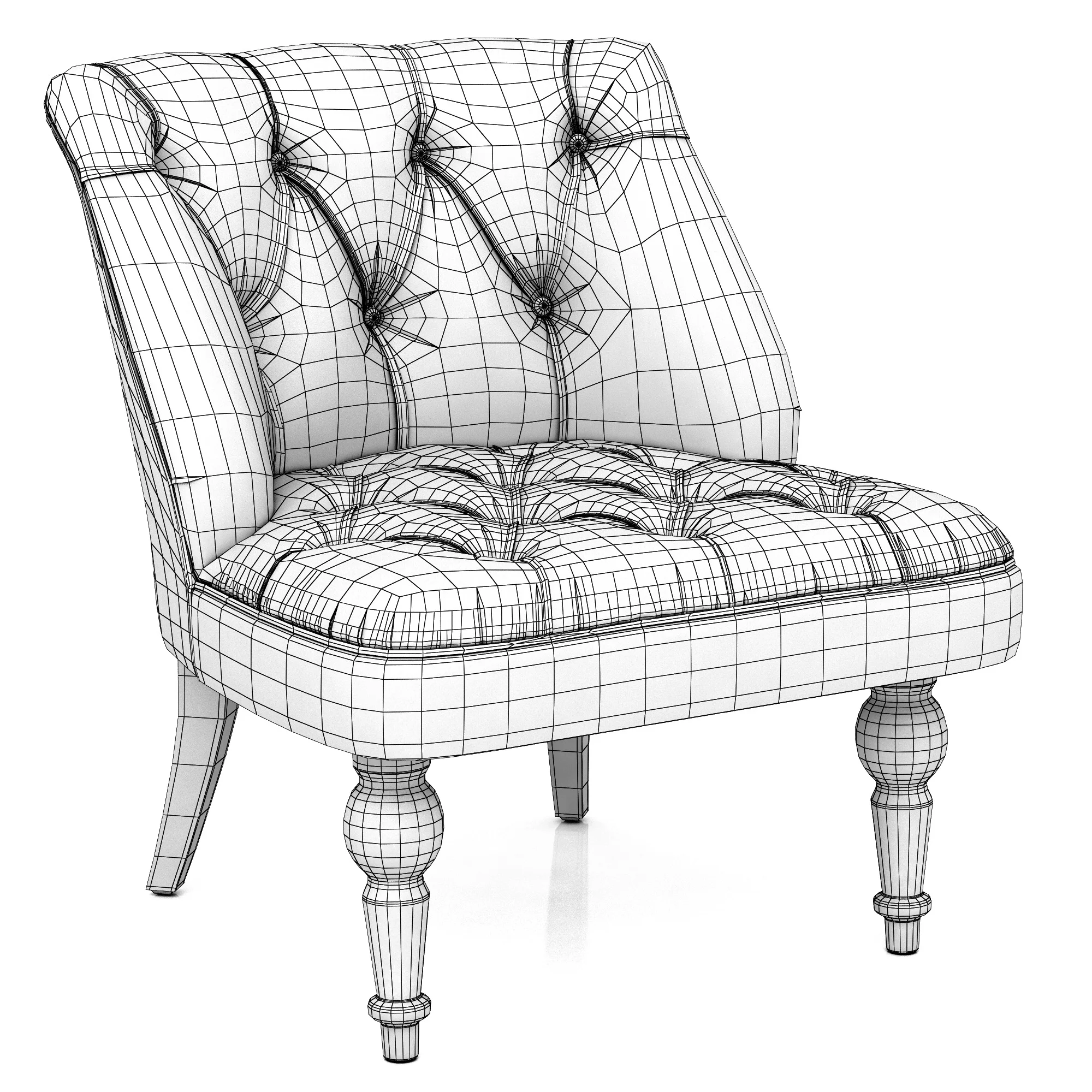 Dantone Home Edinburgh Chair — 3D model preview 8
