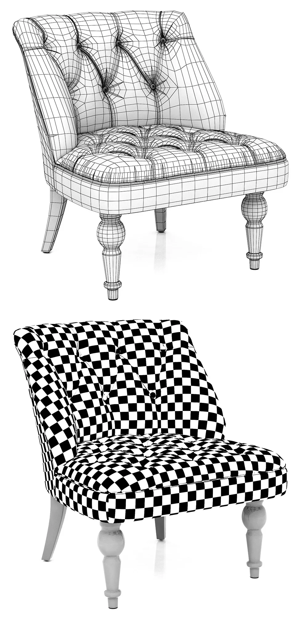 Dantone Home Edinburgh Chair — 3D model preview 9