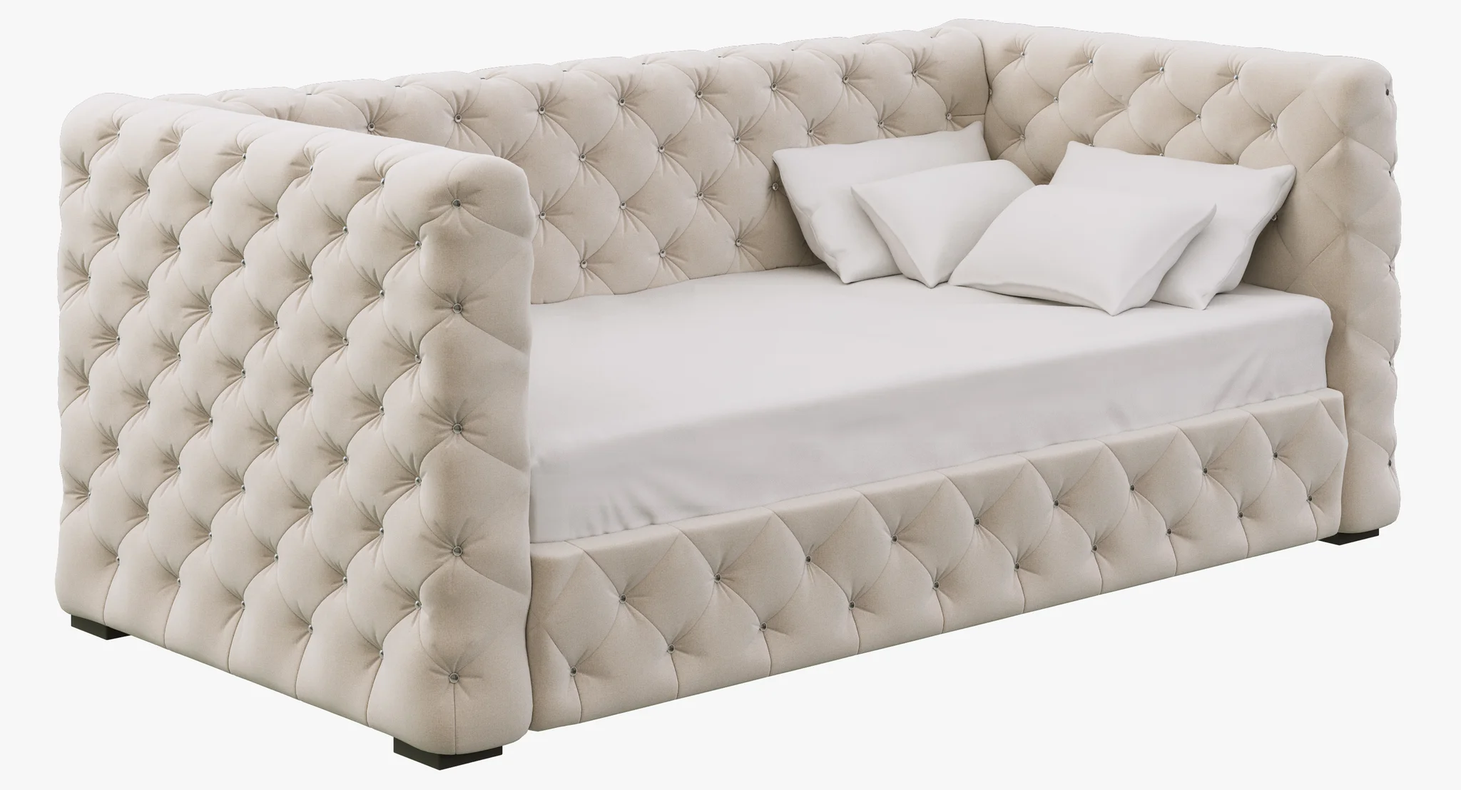 Restoration Hardware Tribeca Tufted Daybed — 3D model preview 1
