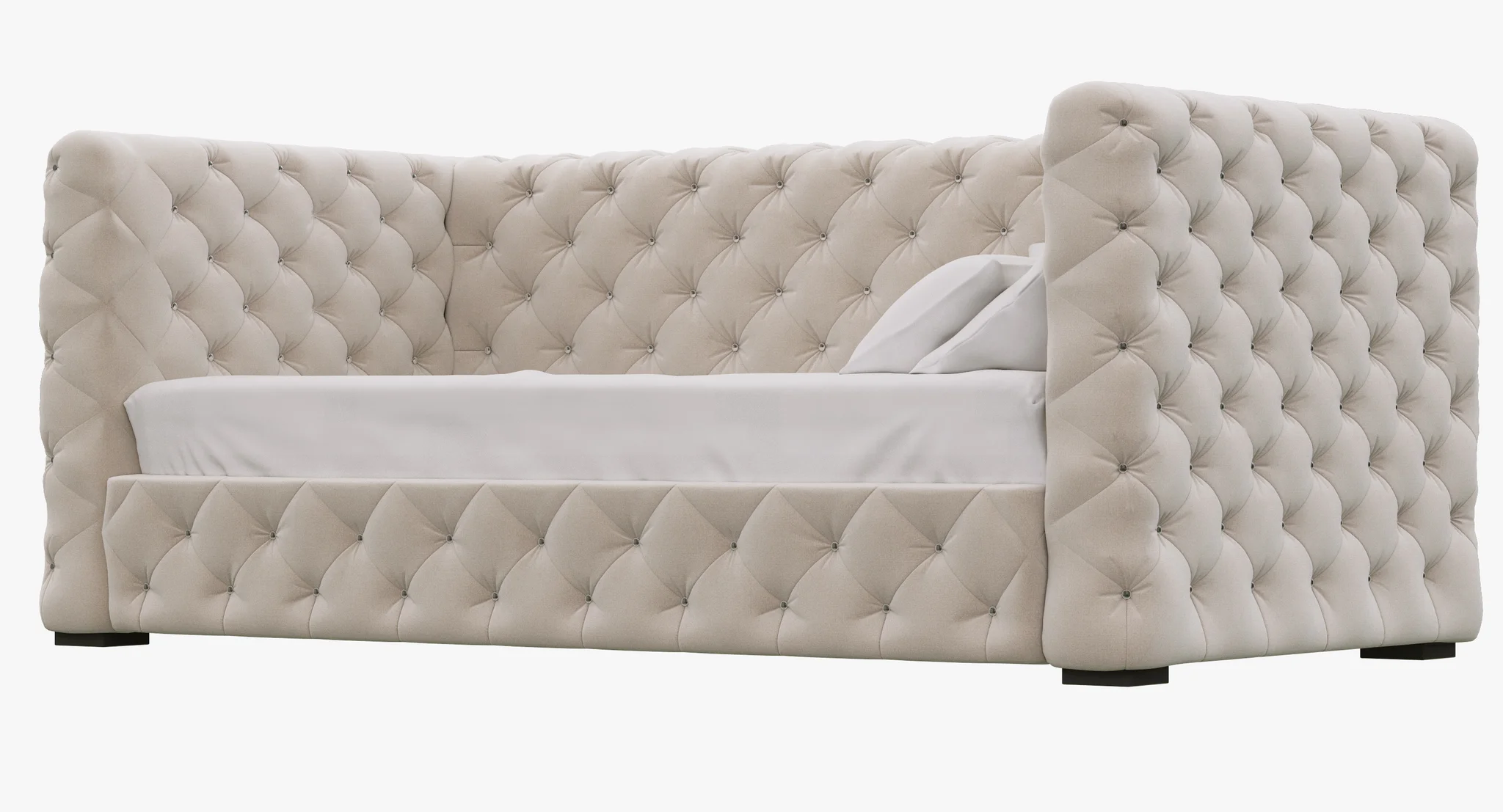 Restoration Hardware Tribeca Tufted Daybed — 3D model preview 10