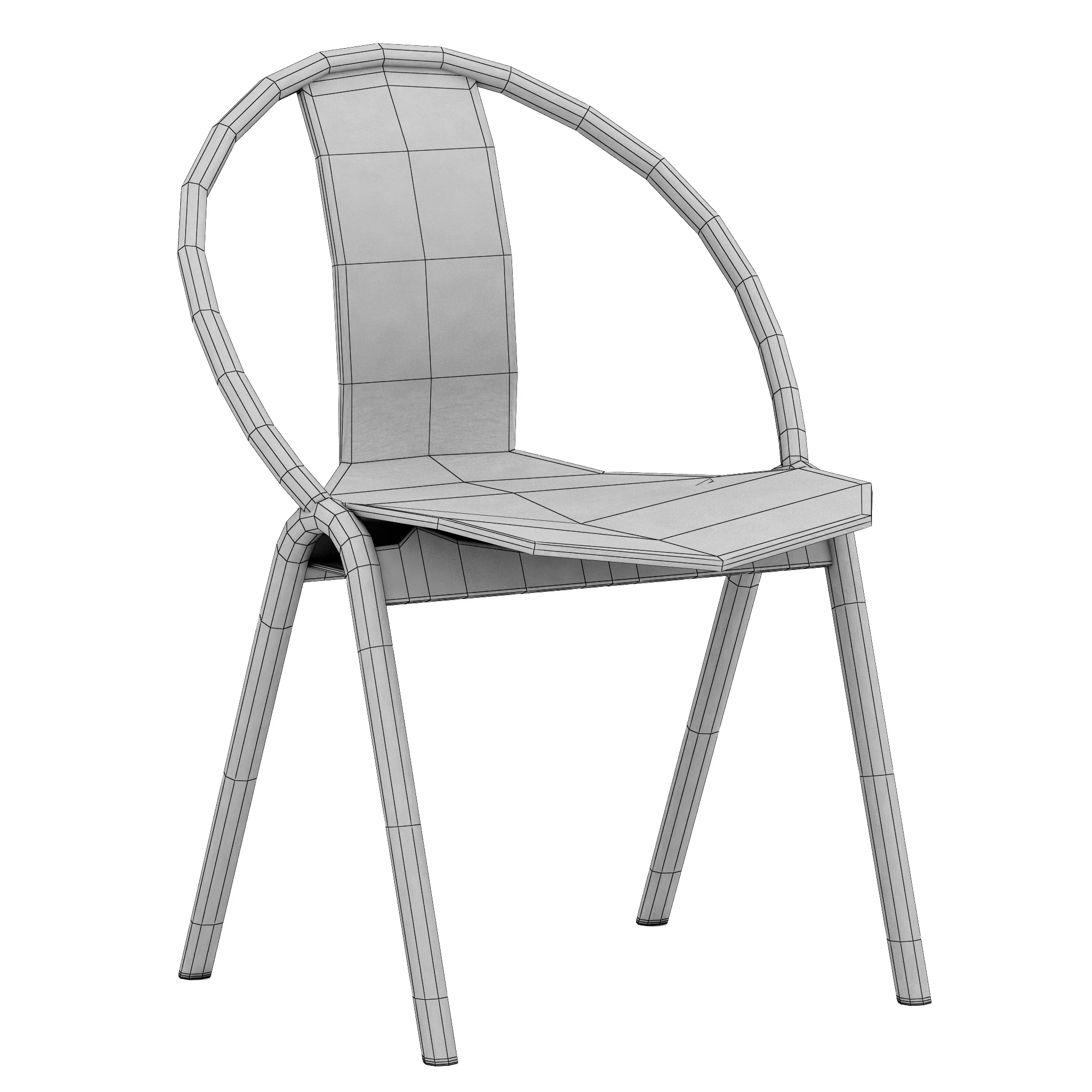 TON Again Chair — 3D model preview 10