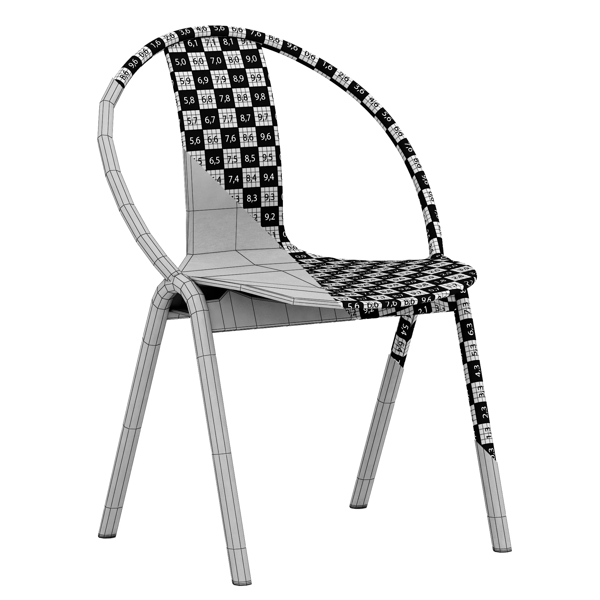 TON Again Chair — 3D model preview 11