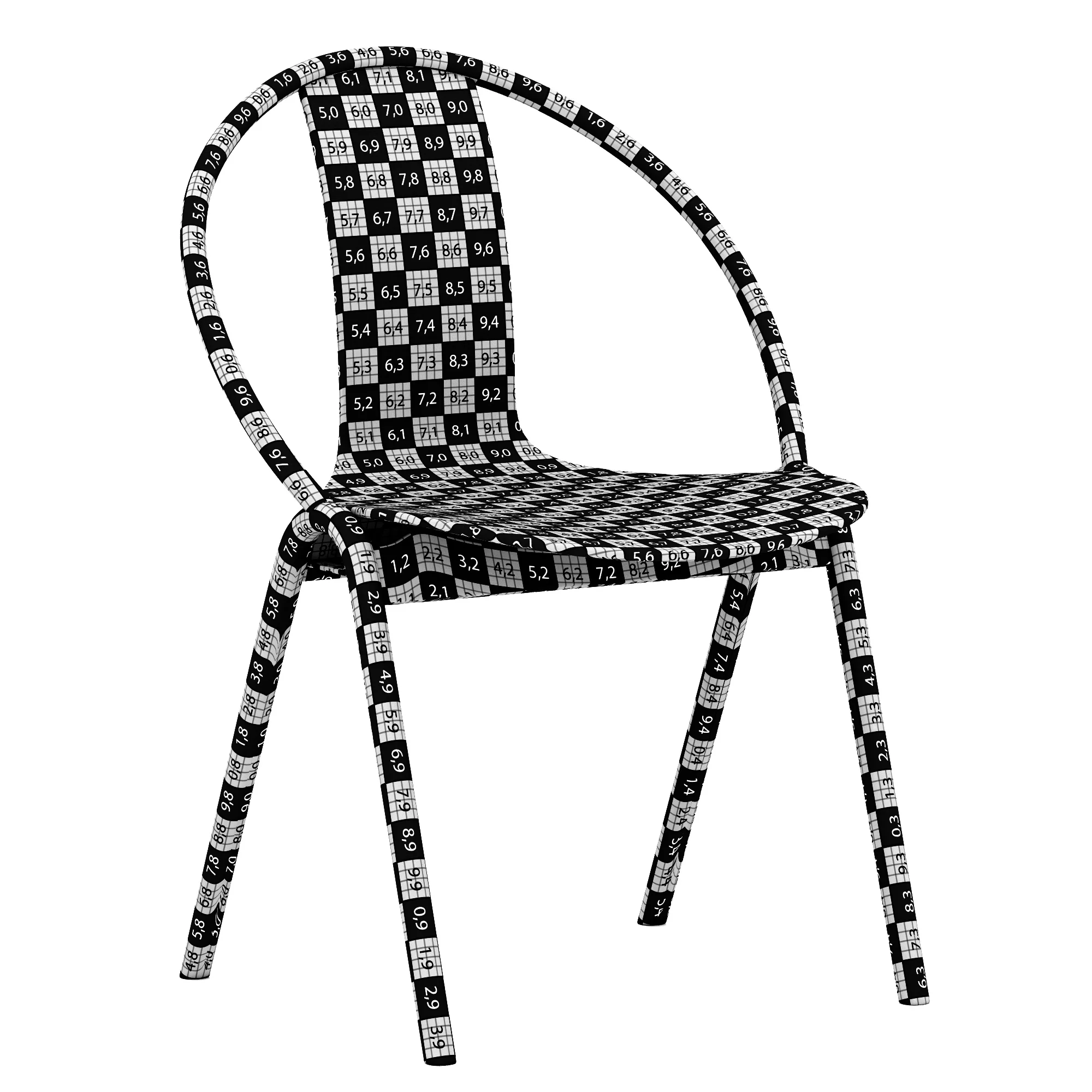 TON Again Chair — 3D model preview 13