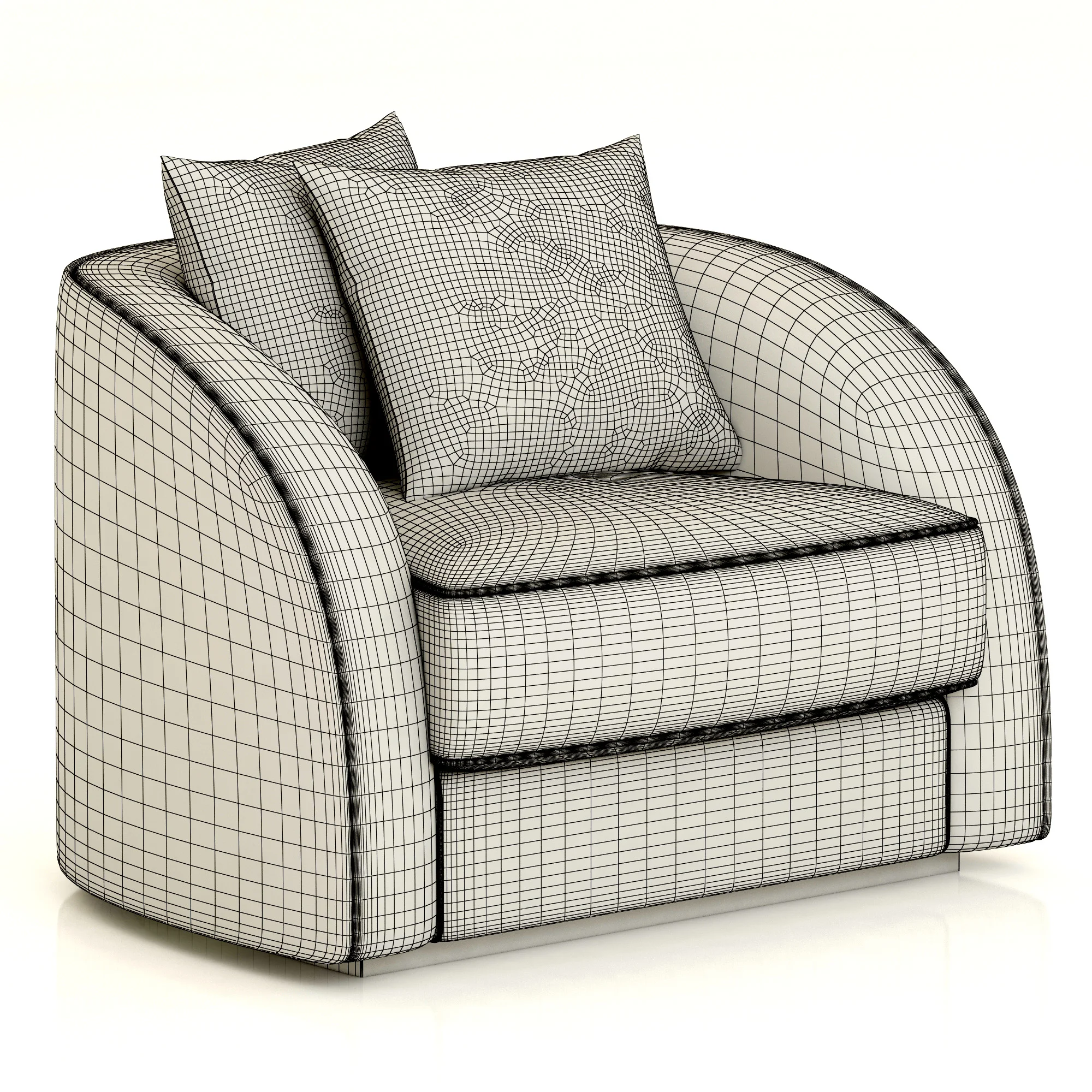 Eichholtz Chair Les Palmiers — 3D model preview 2
