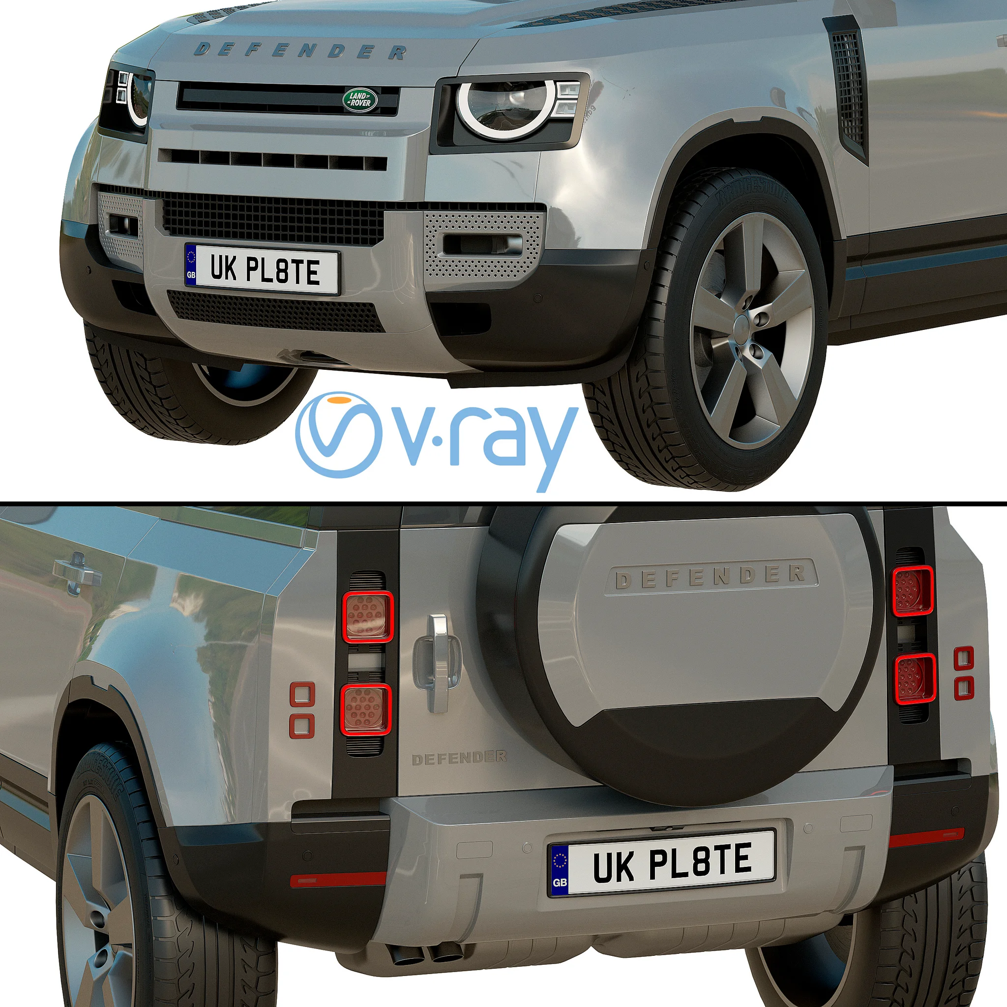 Land Rover Defender, 3D model preview 6
