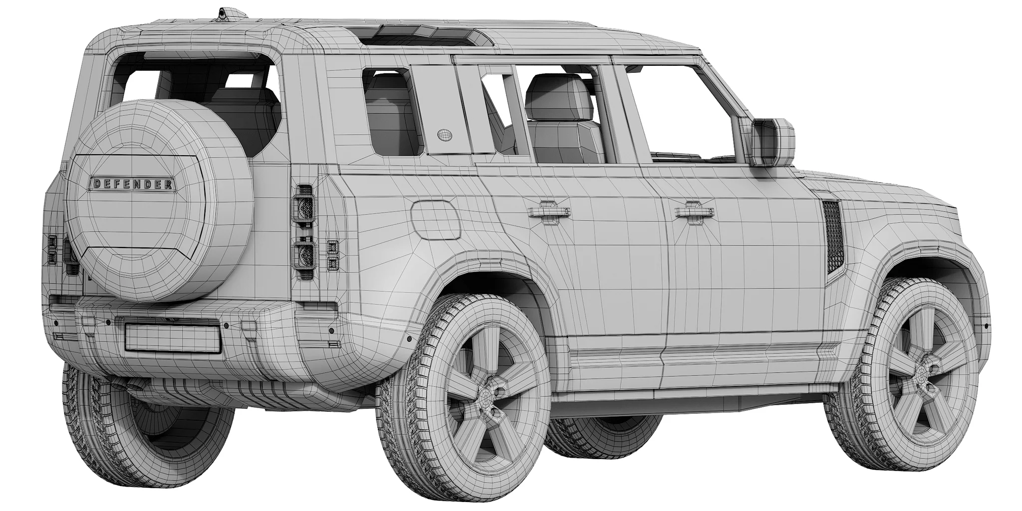 Land Rover Defender, 3D model preview 10