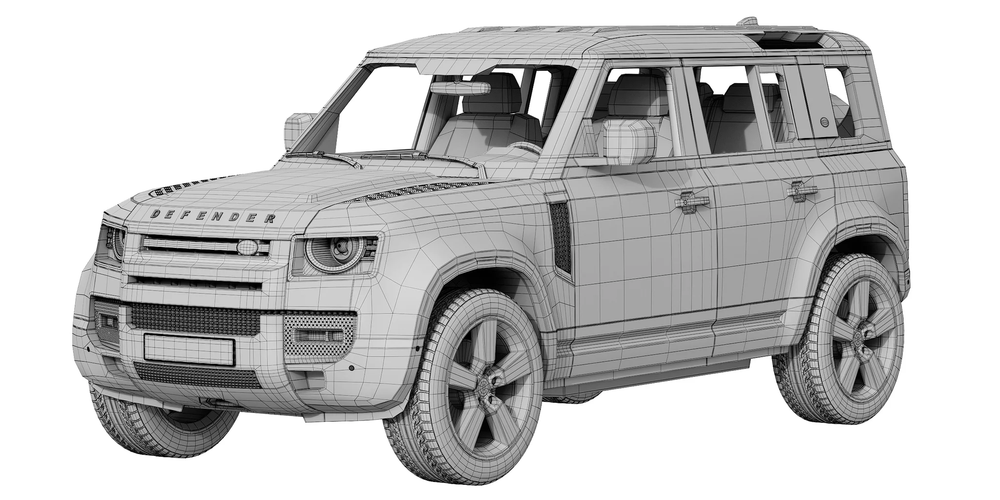 Land Rover Defender, 3D model preview 14