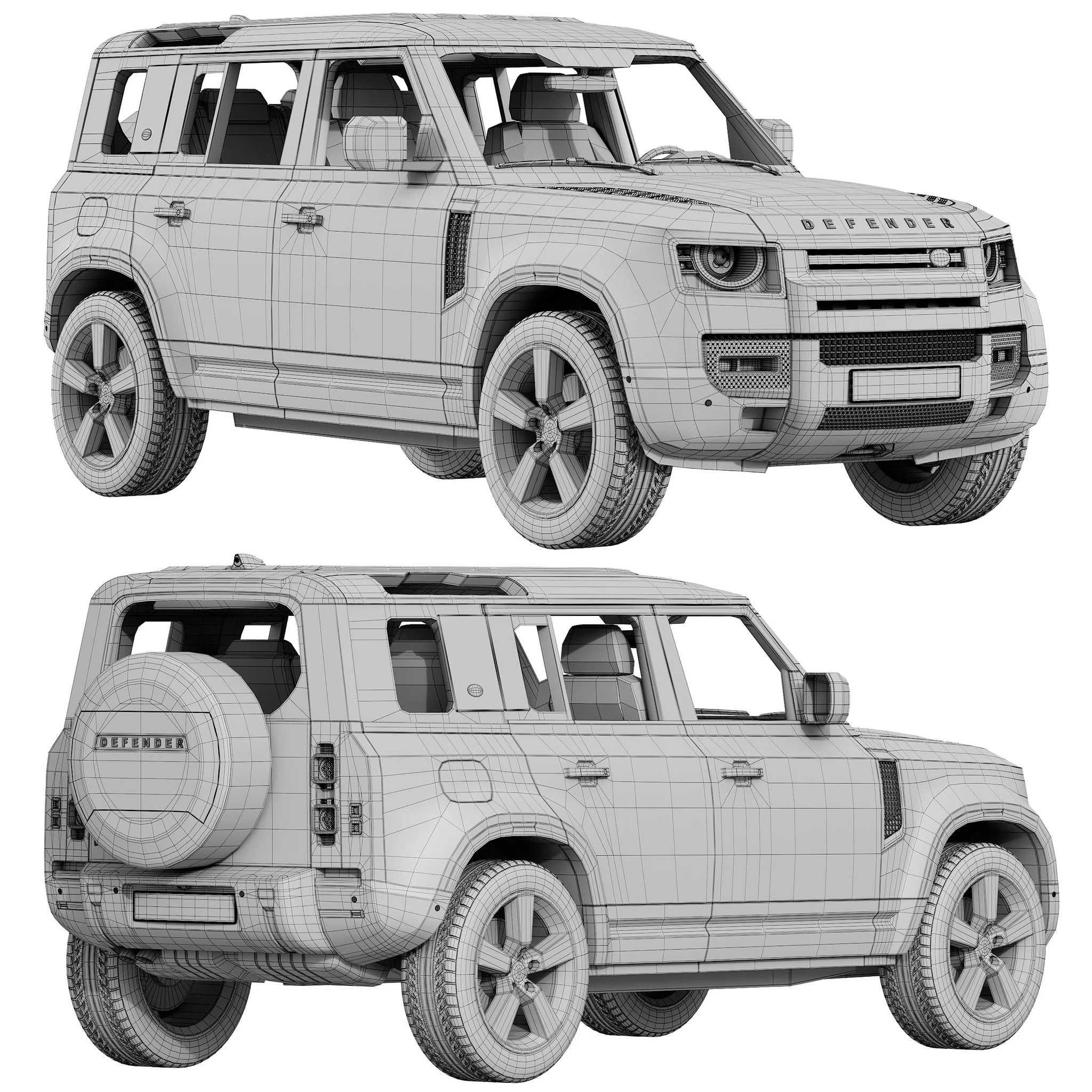 Land Rover Defender, 3D model preview 21