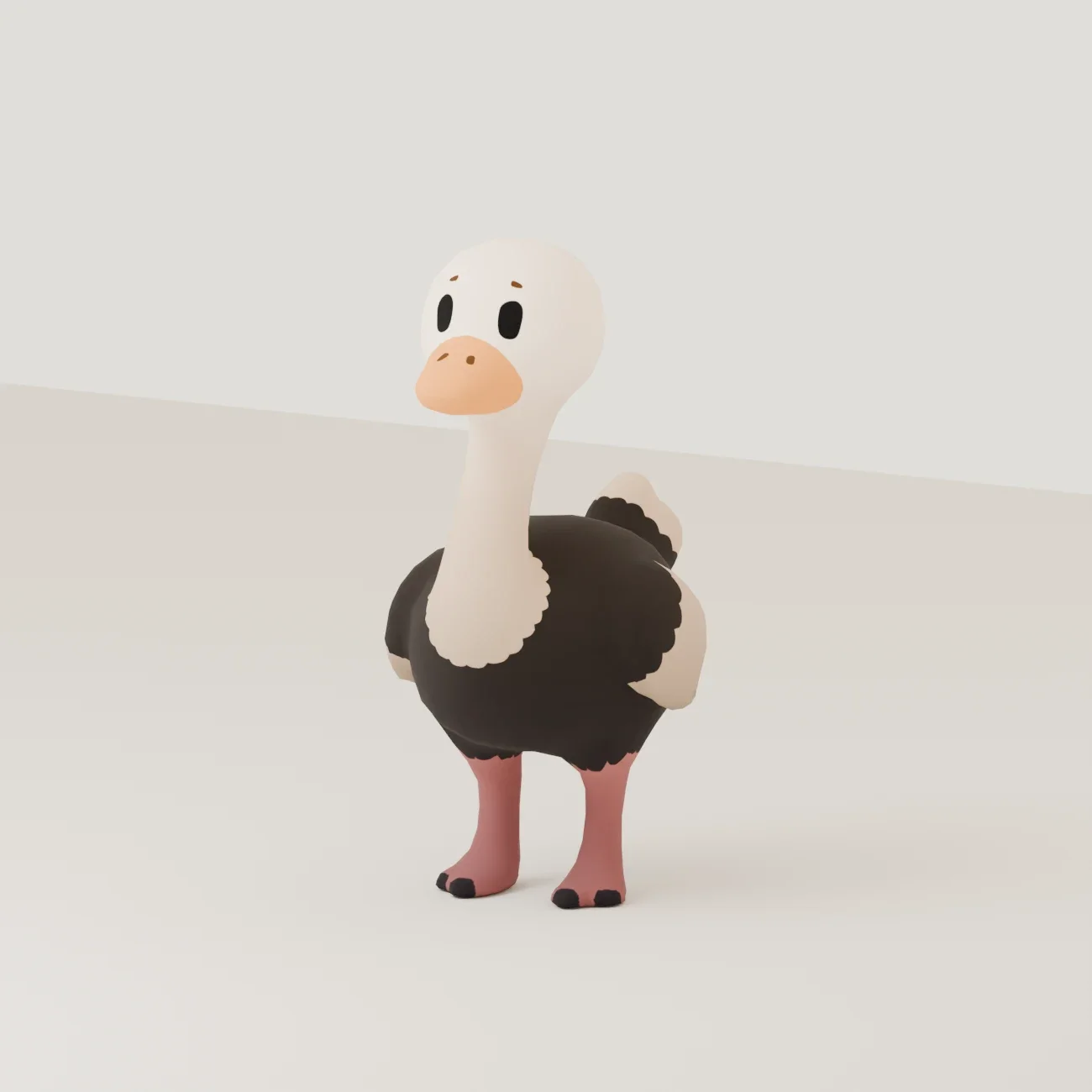 Stylized Animal Ostrich