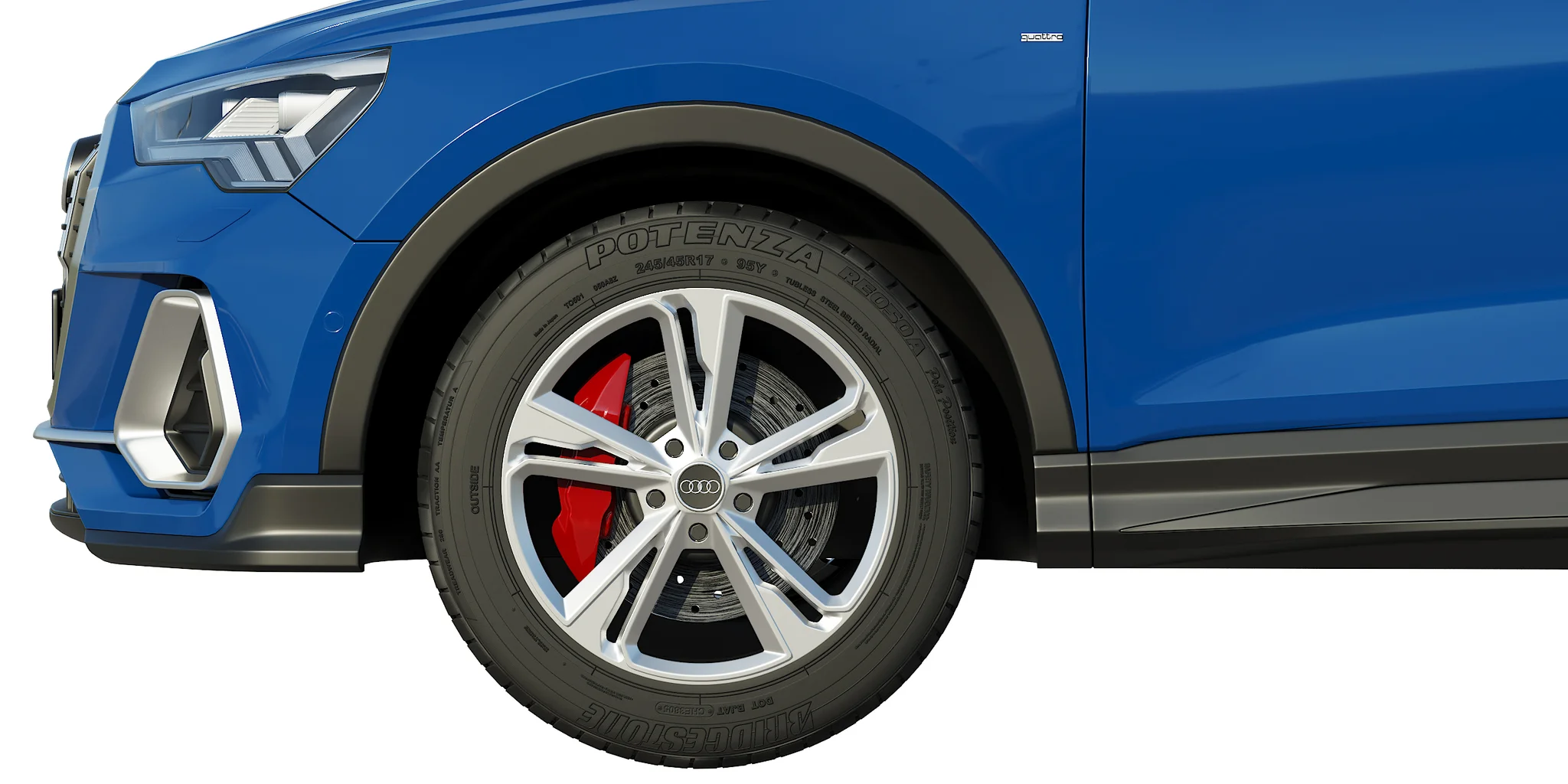Audi Q3 2020, 3D model preview 1