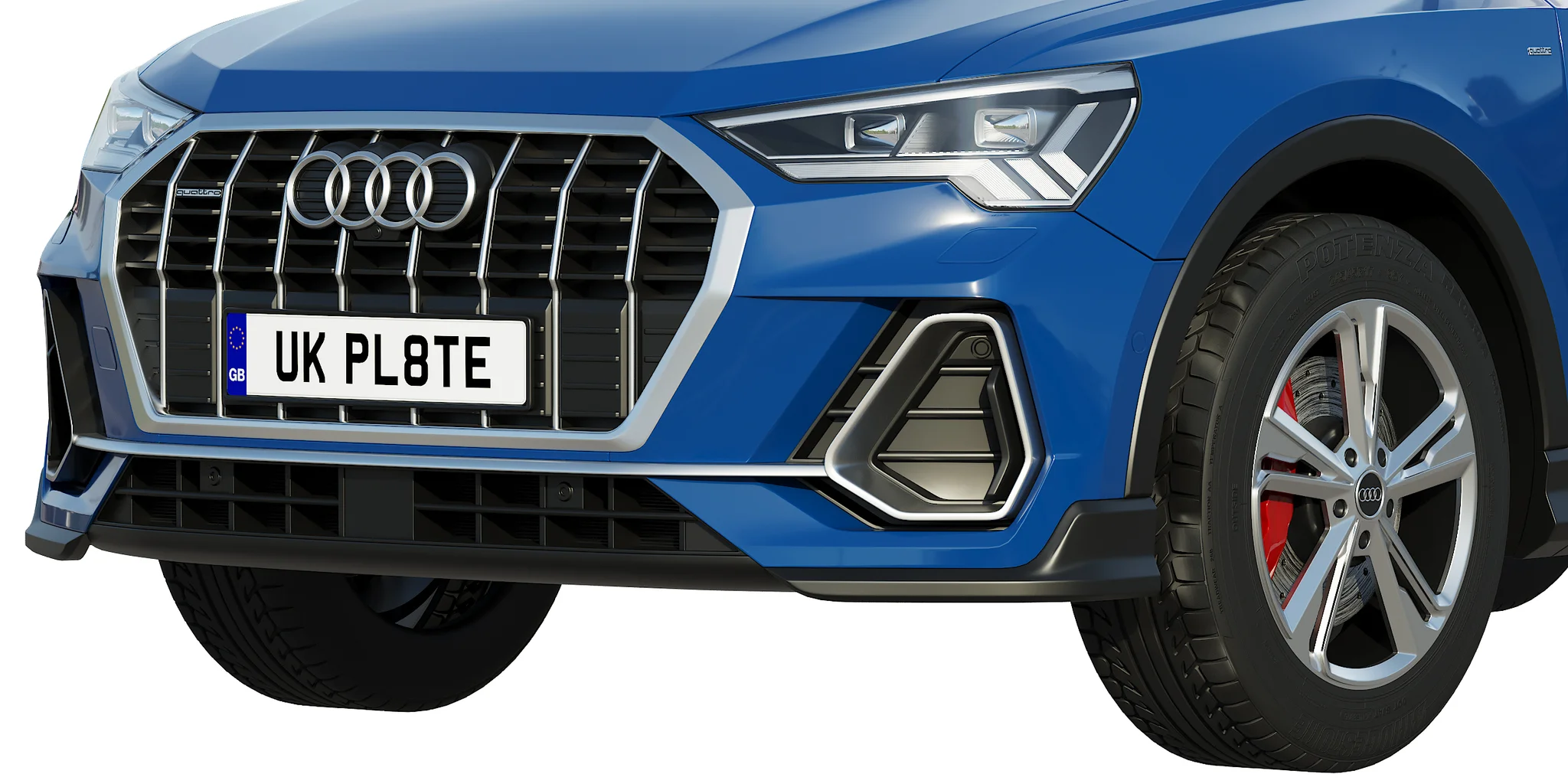 Audi Q3 2020, 3D model preview 4