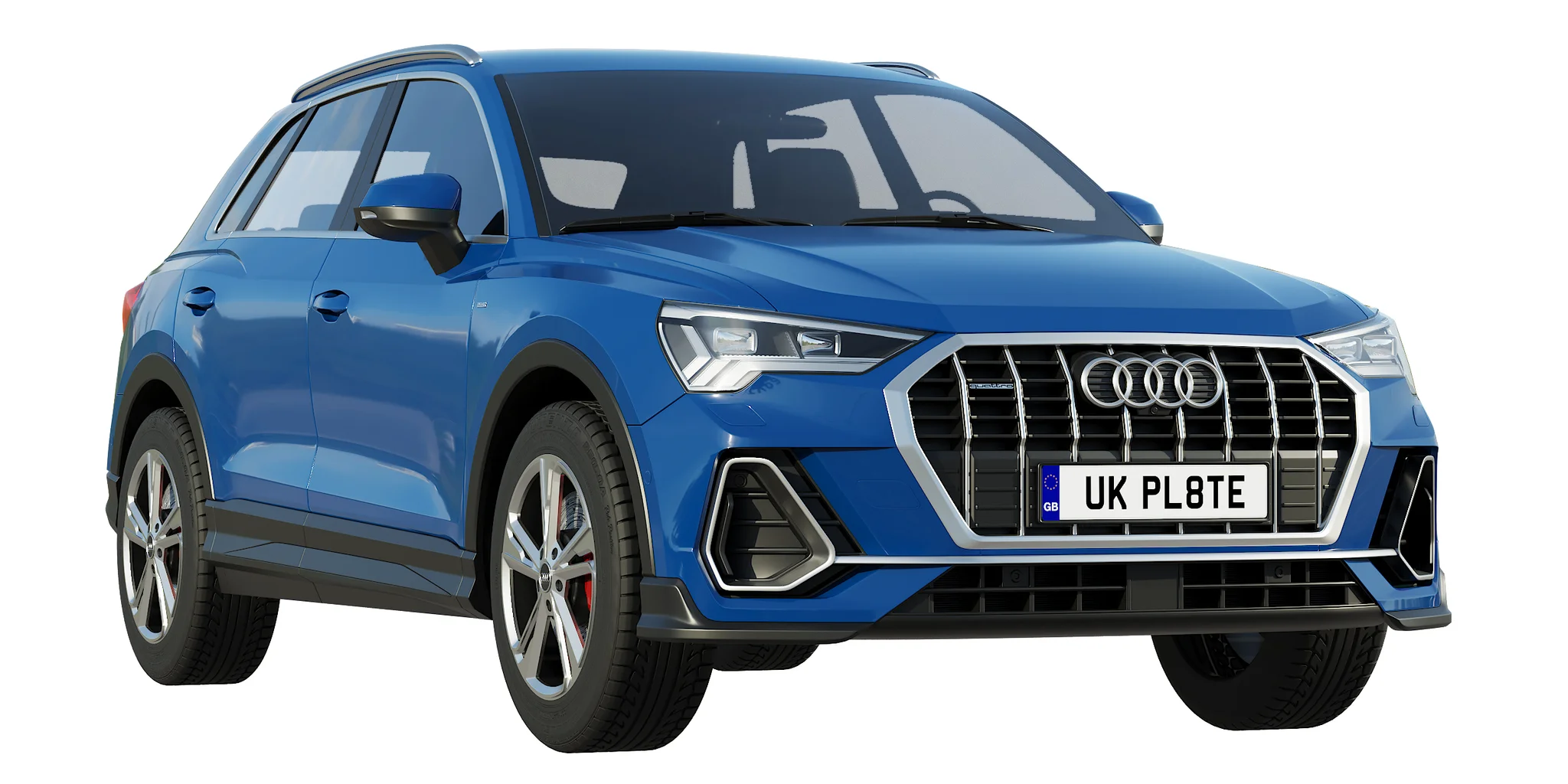 Audi Q3 2020, 3D model preview 12