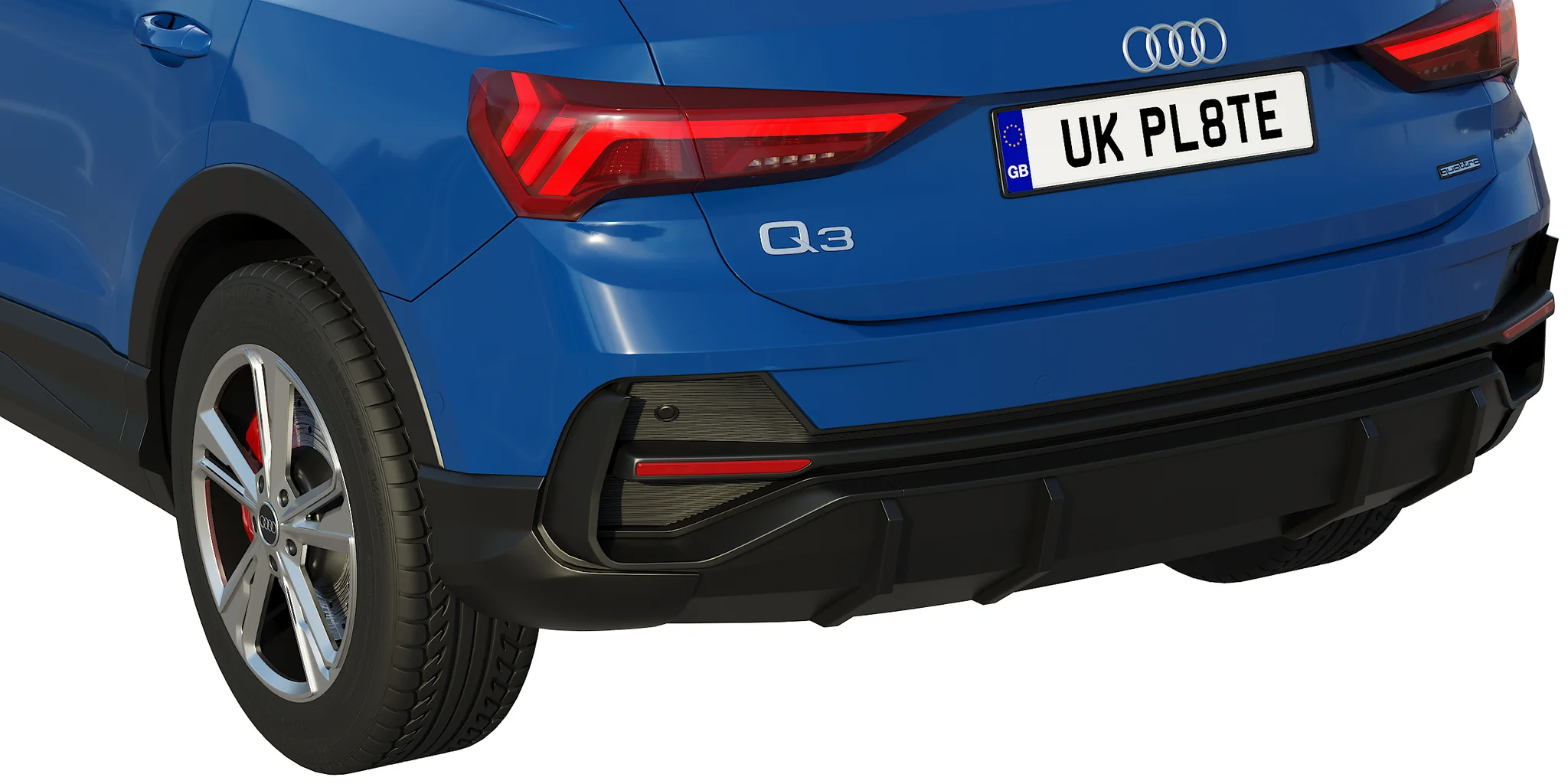 Audi Q3 2020, 3D model preview 17