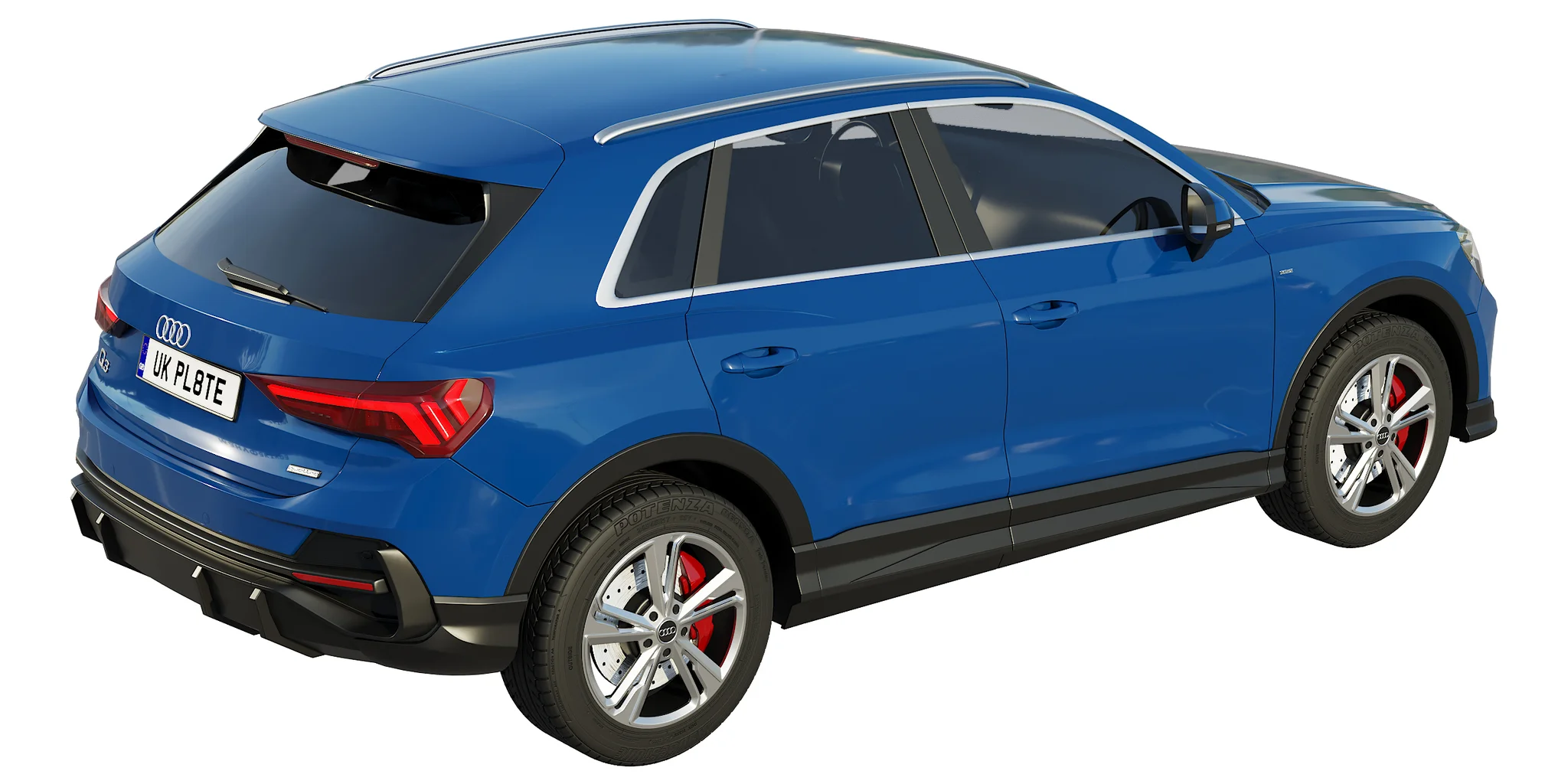 Audi Q3 2020, 3D model preview 24