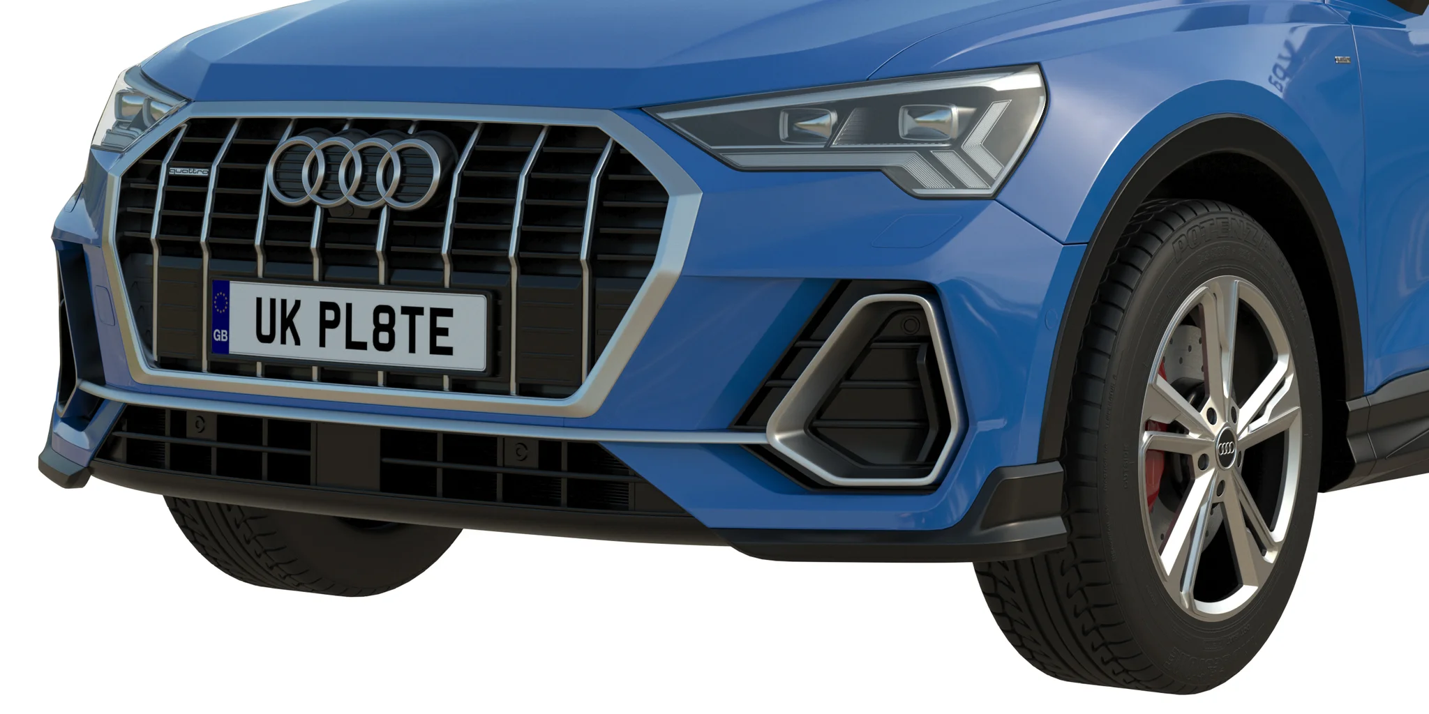 Audi Q3 2020, 3D model preview 27
