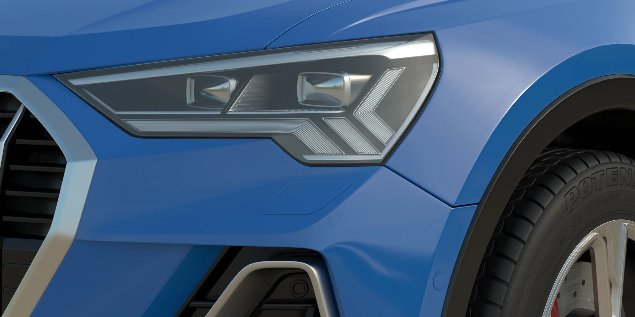 Audi Q3 2020, 3D model preview 36