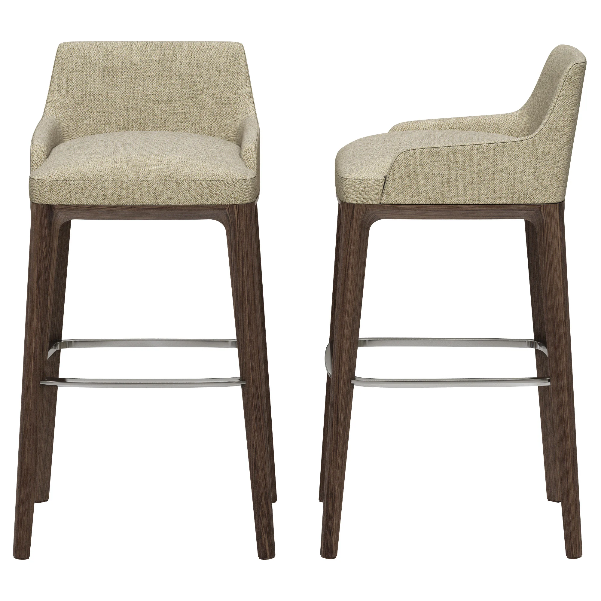 Poliform SOPHIE Bar Stool — 3D model preview 7