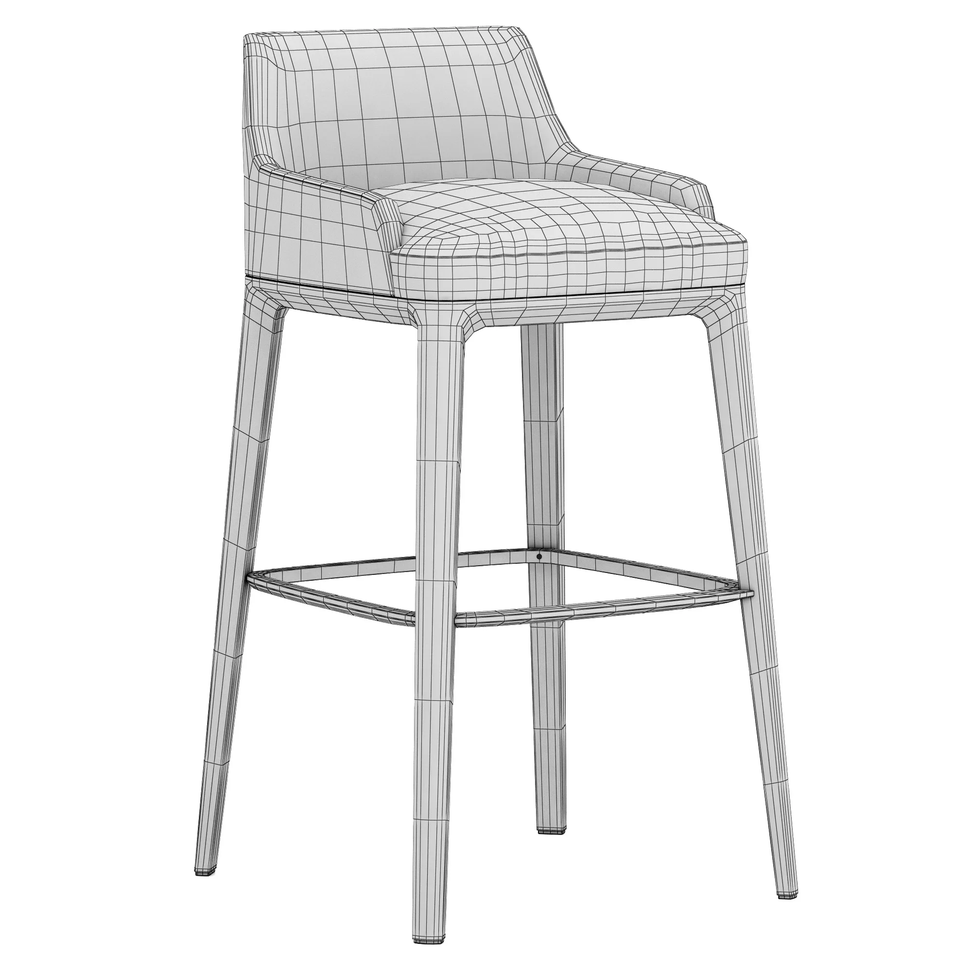 Poliform SOPHIE Bar Stool — 3D model preview 8