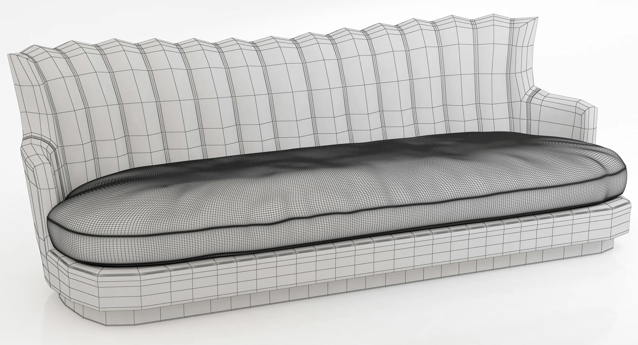 Brabbu Plum Sofa — 3D model preview 4