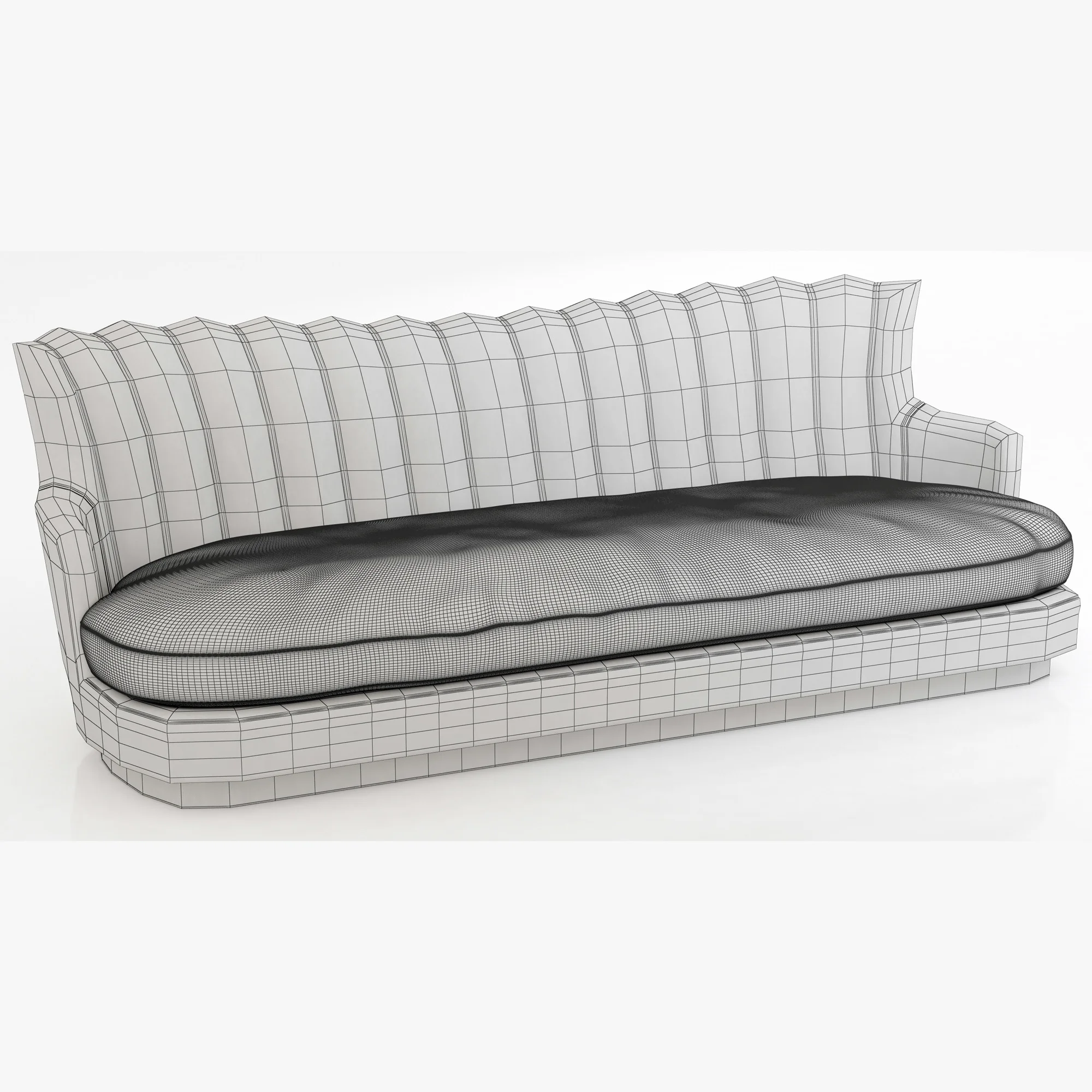 Brabbu Plum Sofa — 3D model preview 5