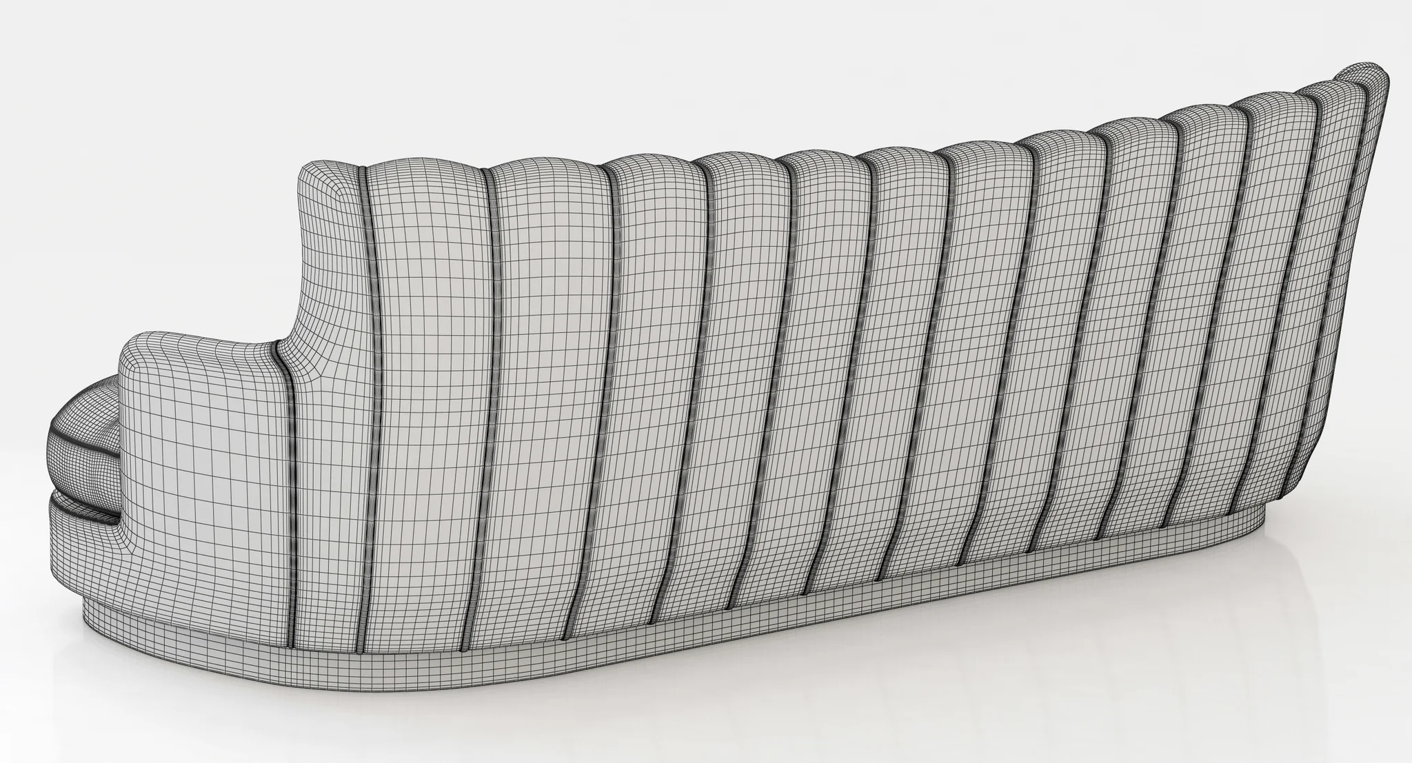 Brabbu Plum Sofa — 3D model preview 8