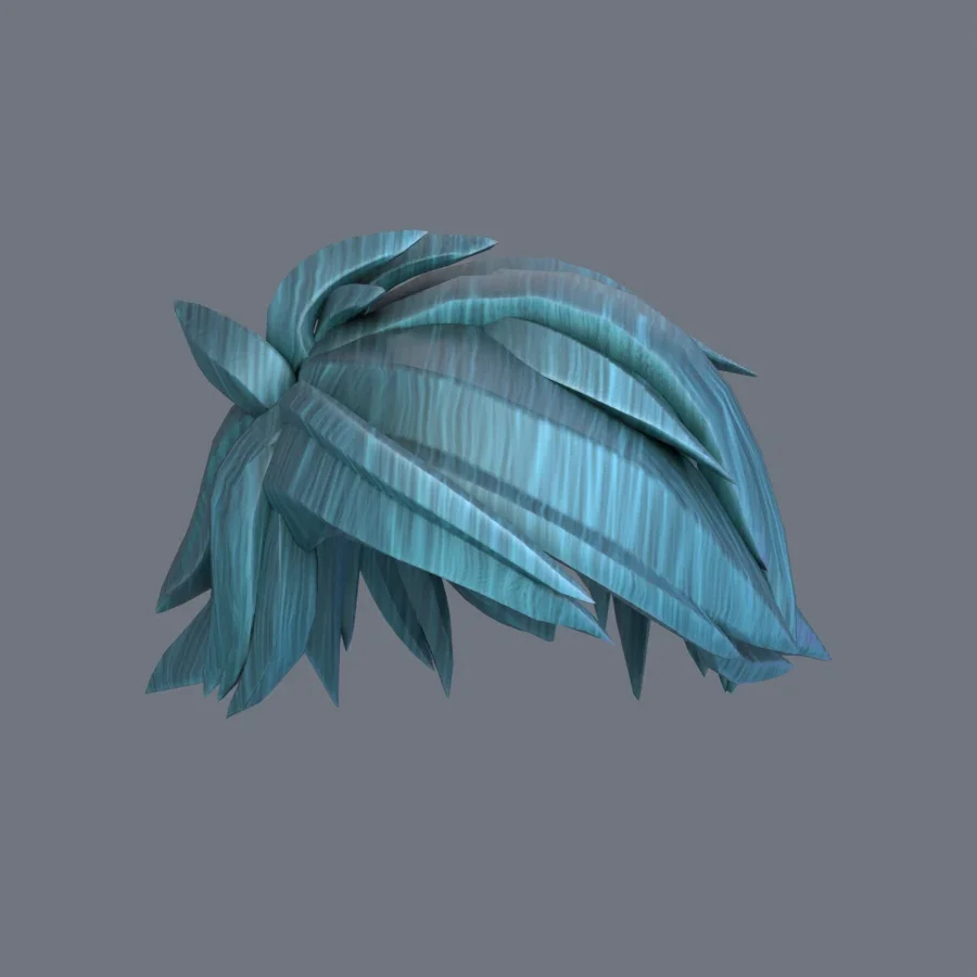 Male Hairstyle 06, 3D model preview 1