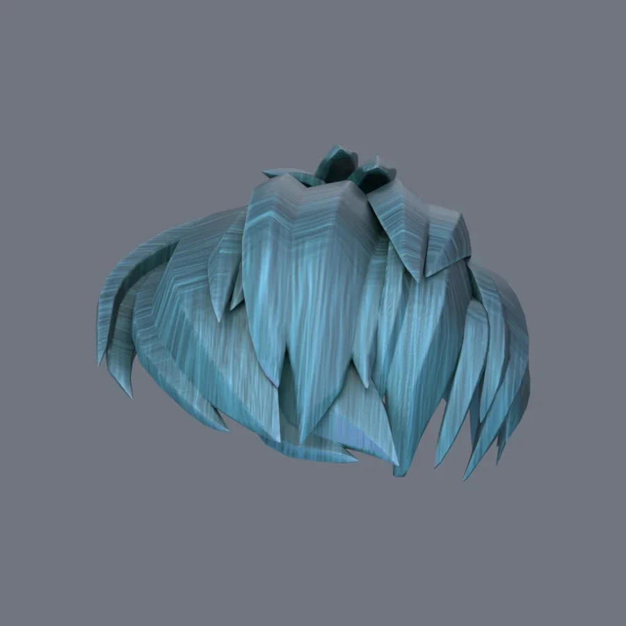 Male Hairstyle 06, 3D model preview 3