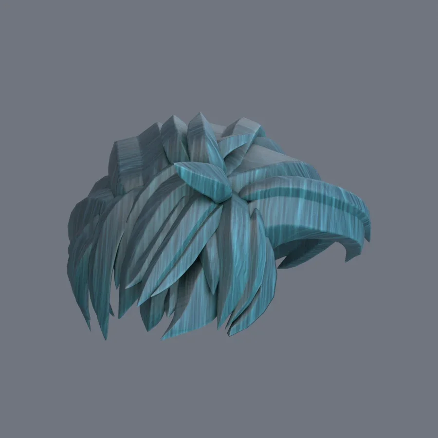 Male Hairstyle 06, 3D model preview 5