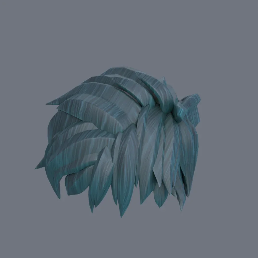 Male Hairstyle 06, 3D model preview 7