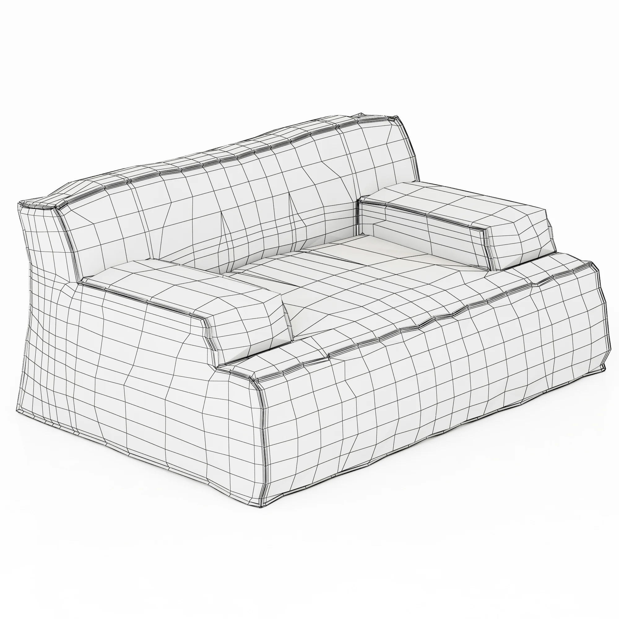 Baxter Damasco Love Seat — 3D model preview 14