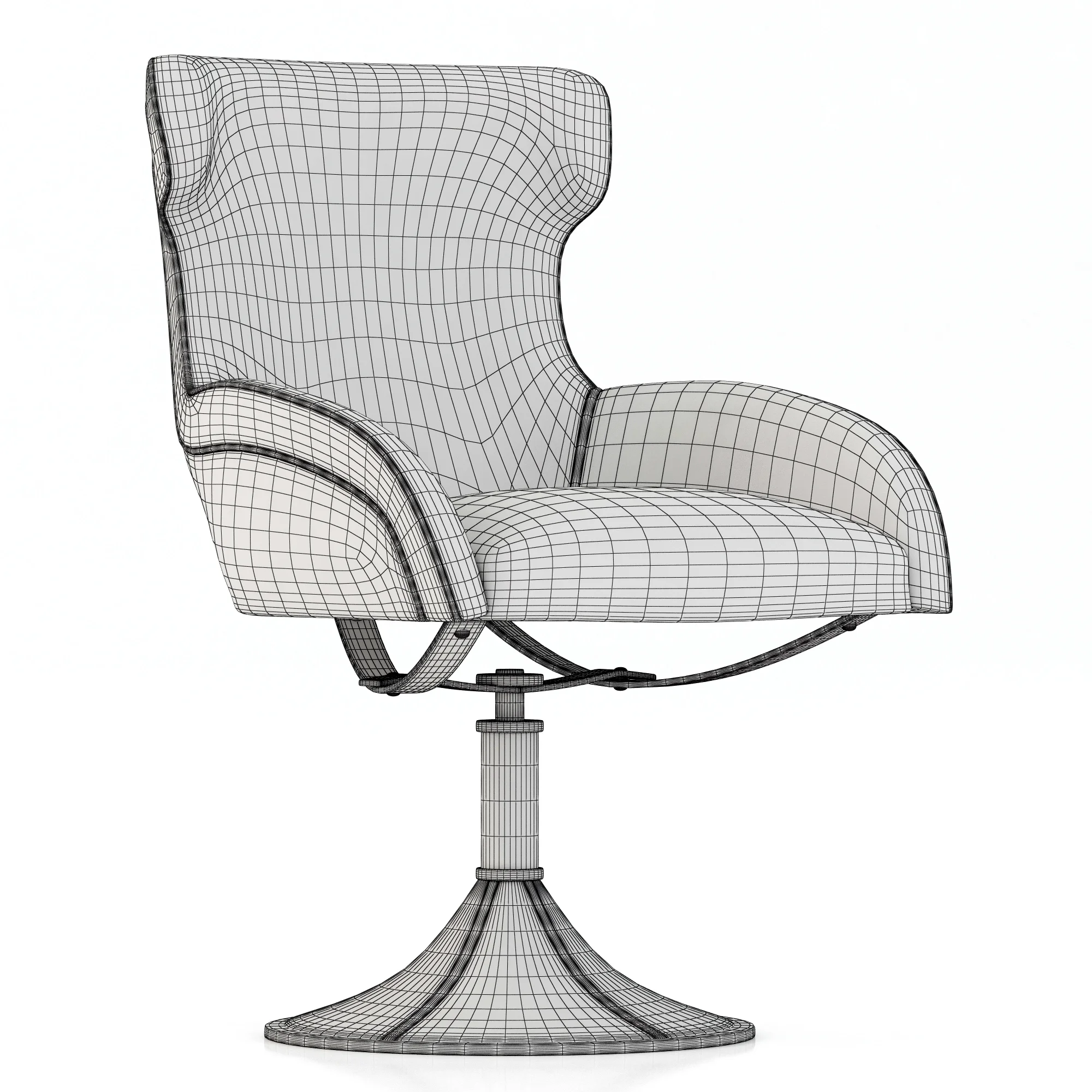 Baxter PALOMA REVOLVING CHAIR — 3D model preview 2