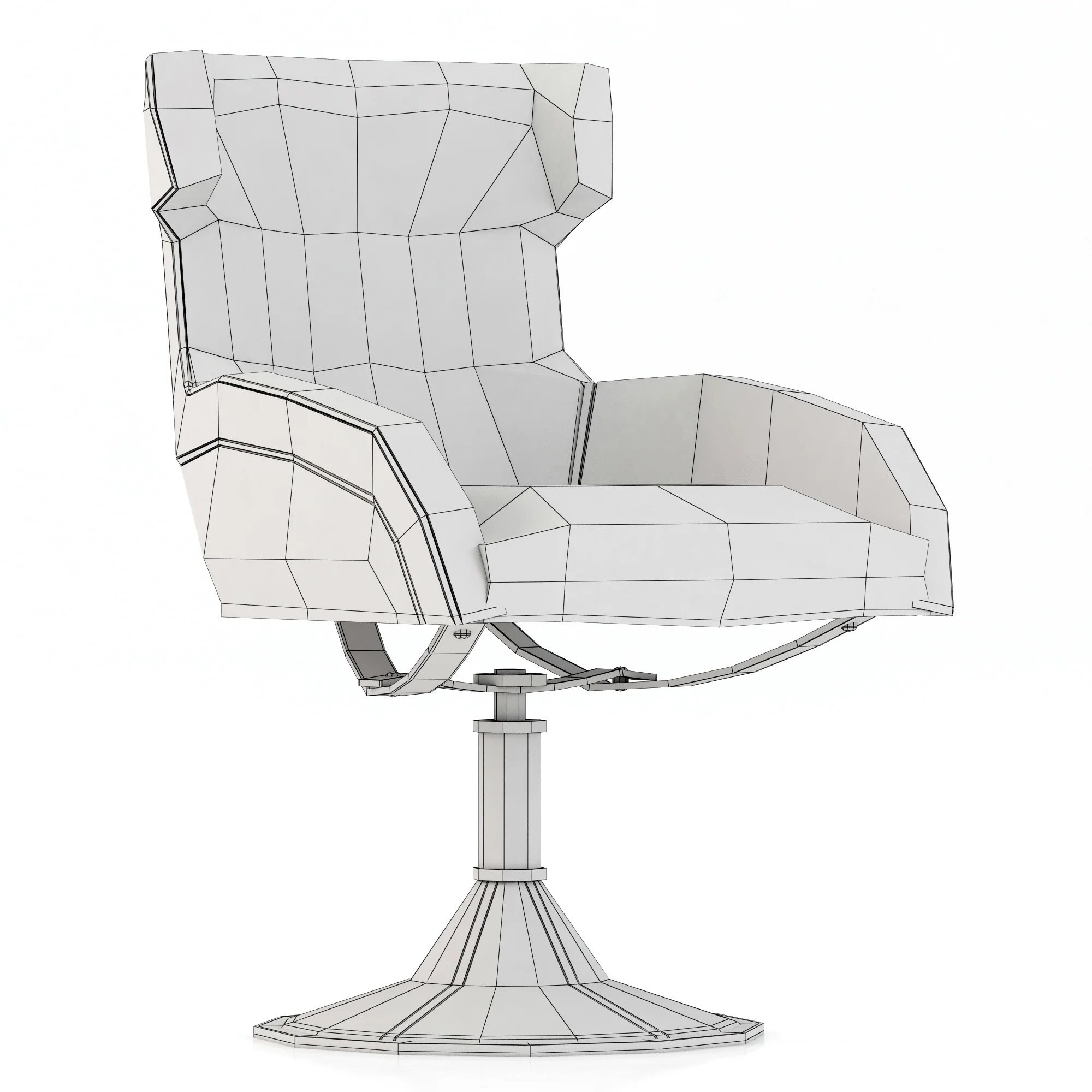 Baxter PALOMA REVOLVING CHAIR — 3D model preview 3