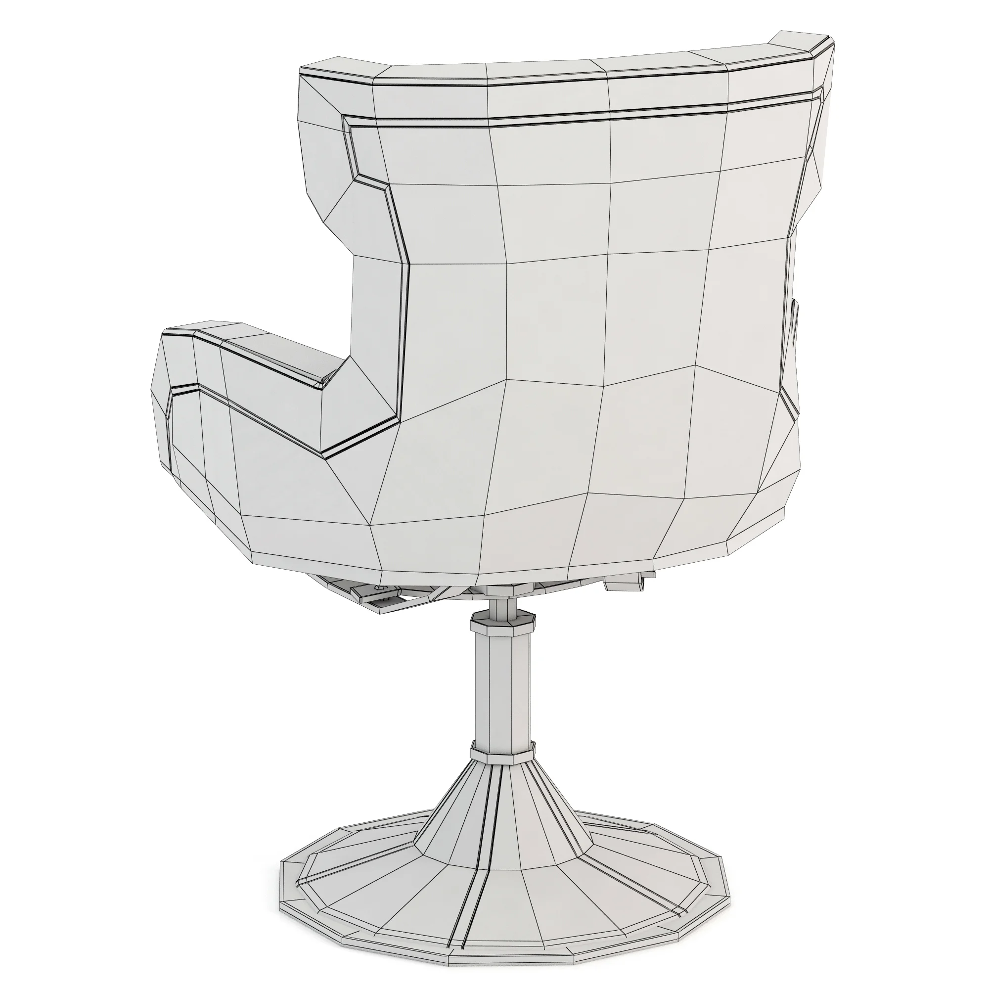 Baxter PALOMA REVOLVING CHAIR — 3D model preview 7