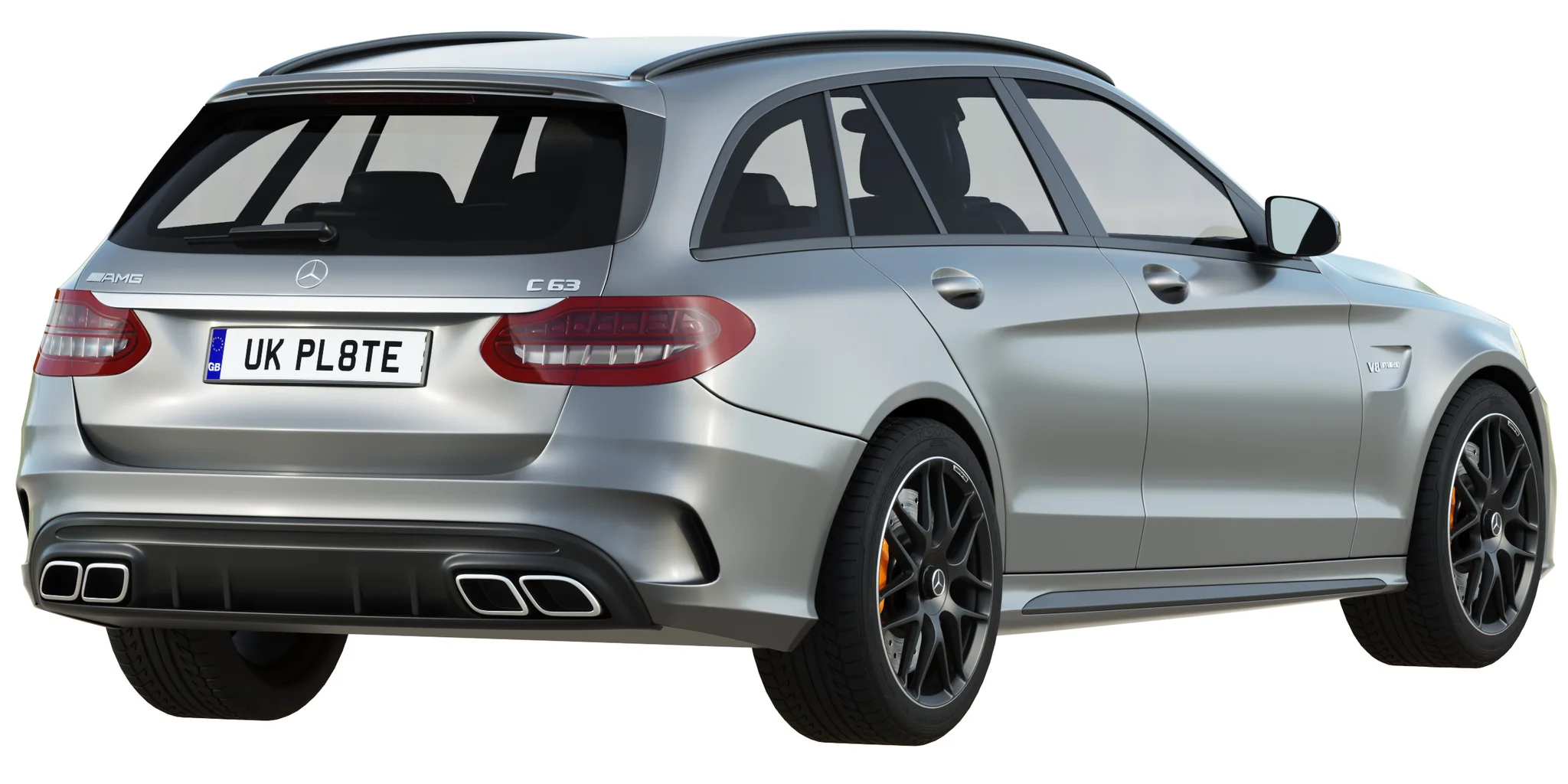 Mercedes Benz C63 Estate, 3D model preview 18