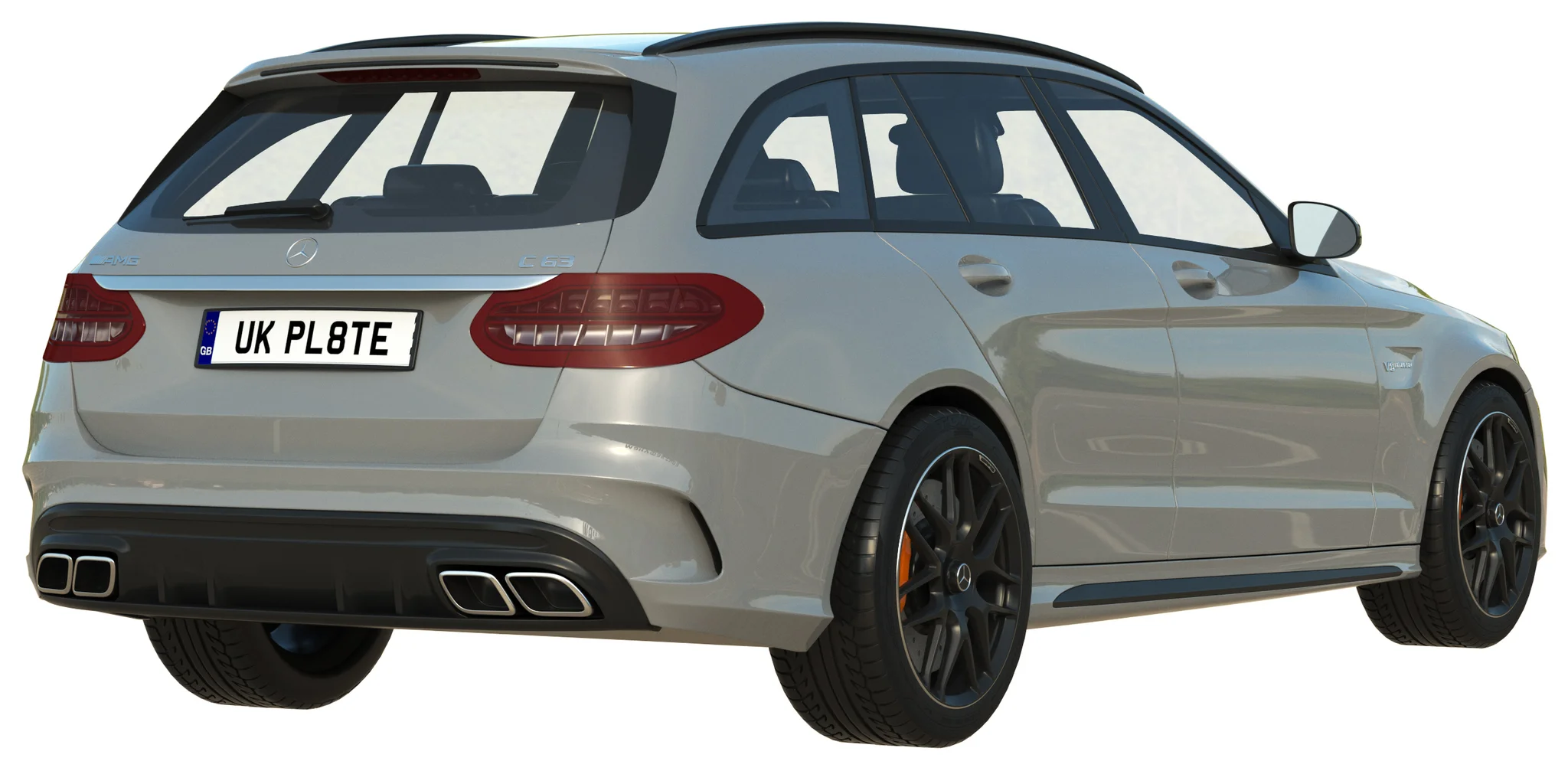 Mercedes Benz C63 Estate, 3D model preview 2