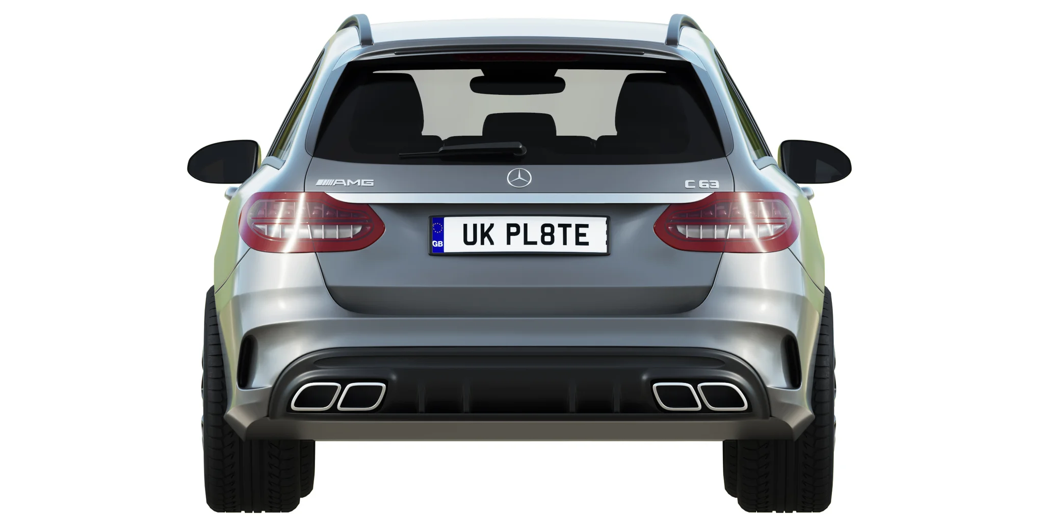 Mercedes Benz C63 Estate, 3D model preview 21