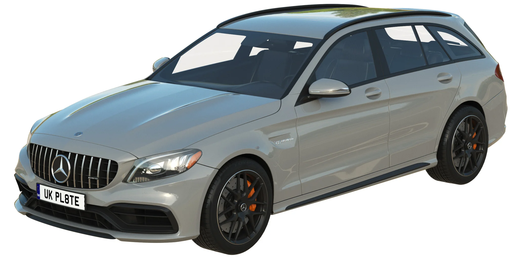 Mercedes Benz C63 Estate, 3D model preview 4