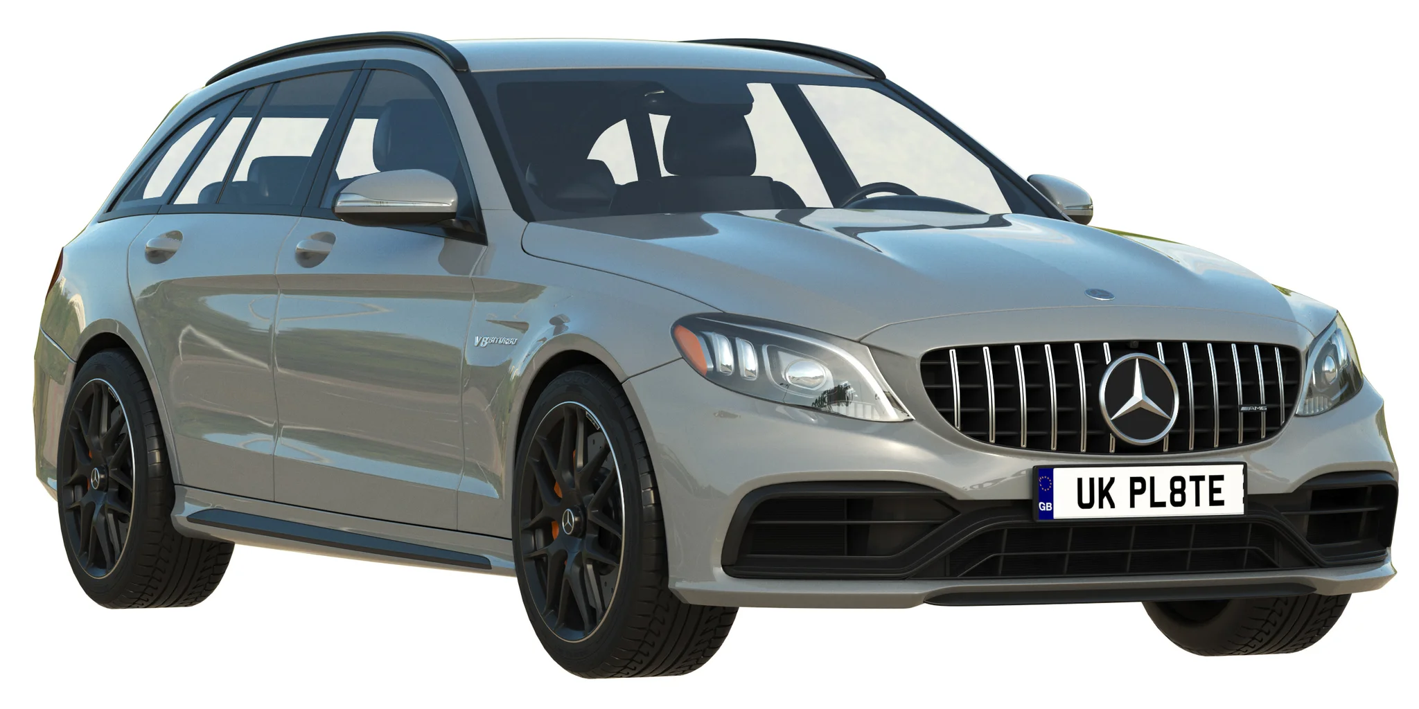 Mercedes Benz C63 Estate, 3D model preview 6