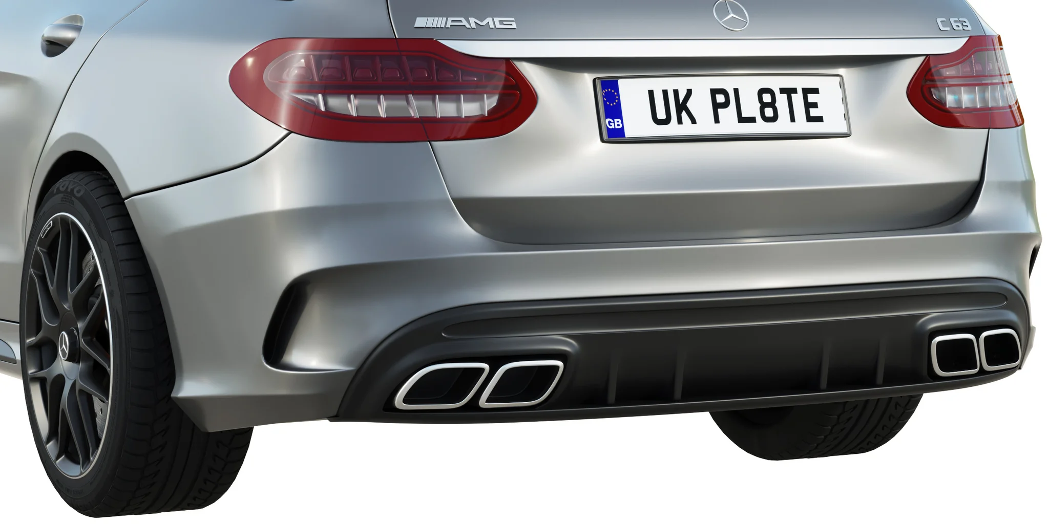 Mercedes Benz C63 Estate, 3D model preview 29
