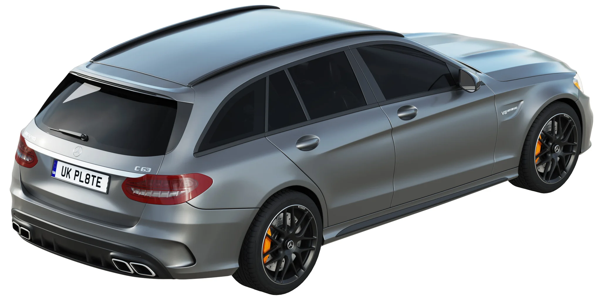 Mercedes Benz C63 Estate, 3D model preview 35