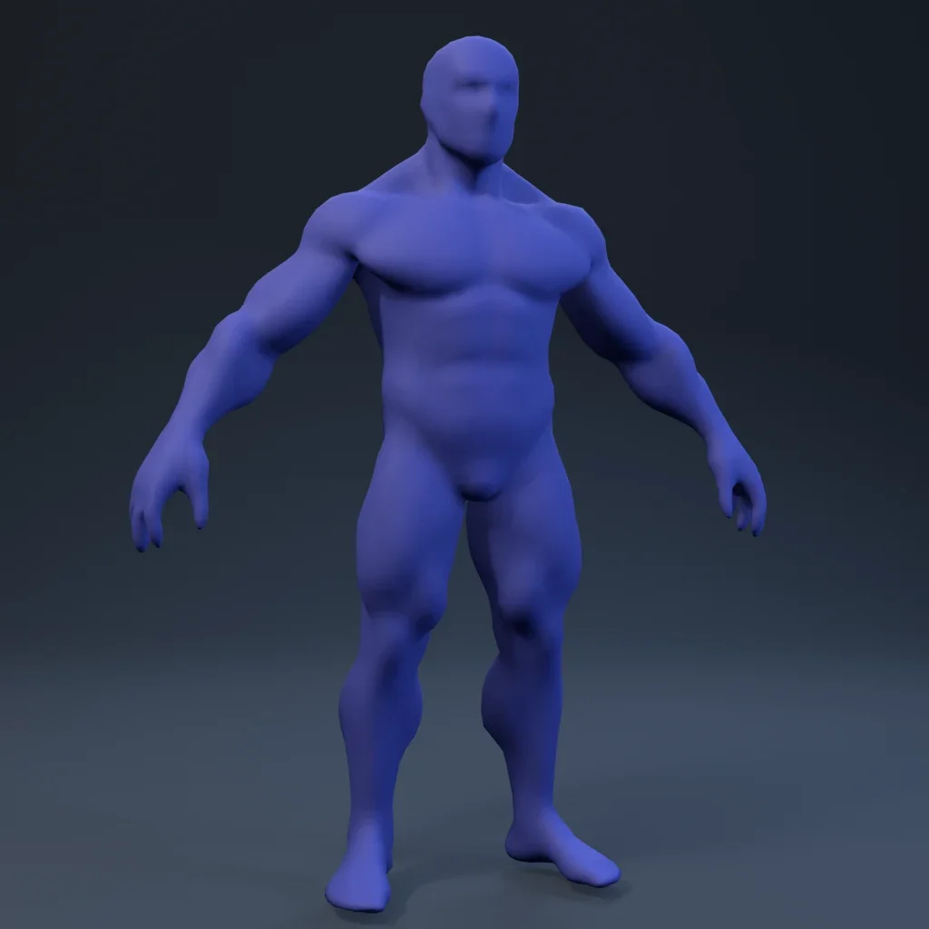 Basemesh Stylized Boy 02