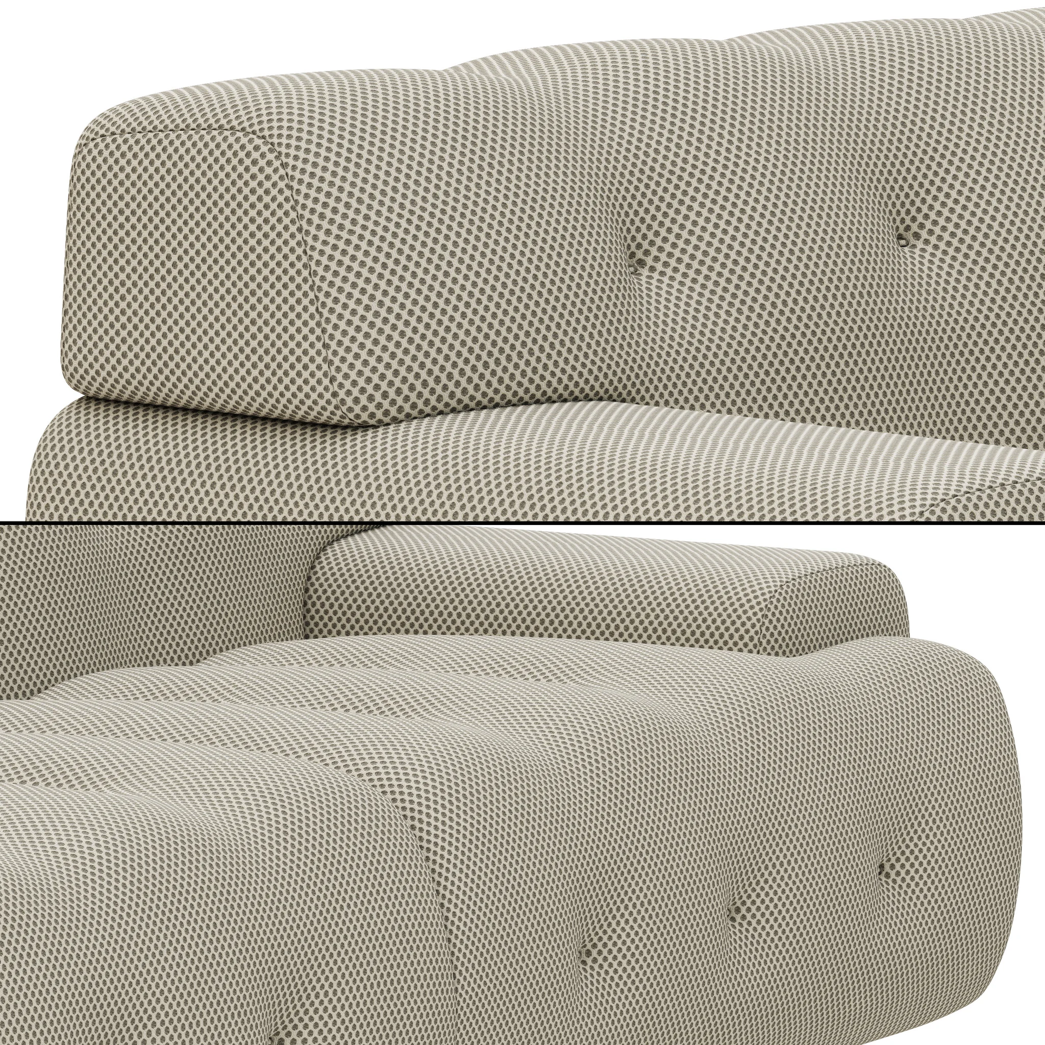 Roche Bobois Blogger Large 3 Seat Sofa — 3D model preview 6