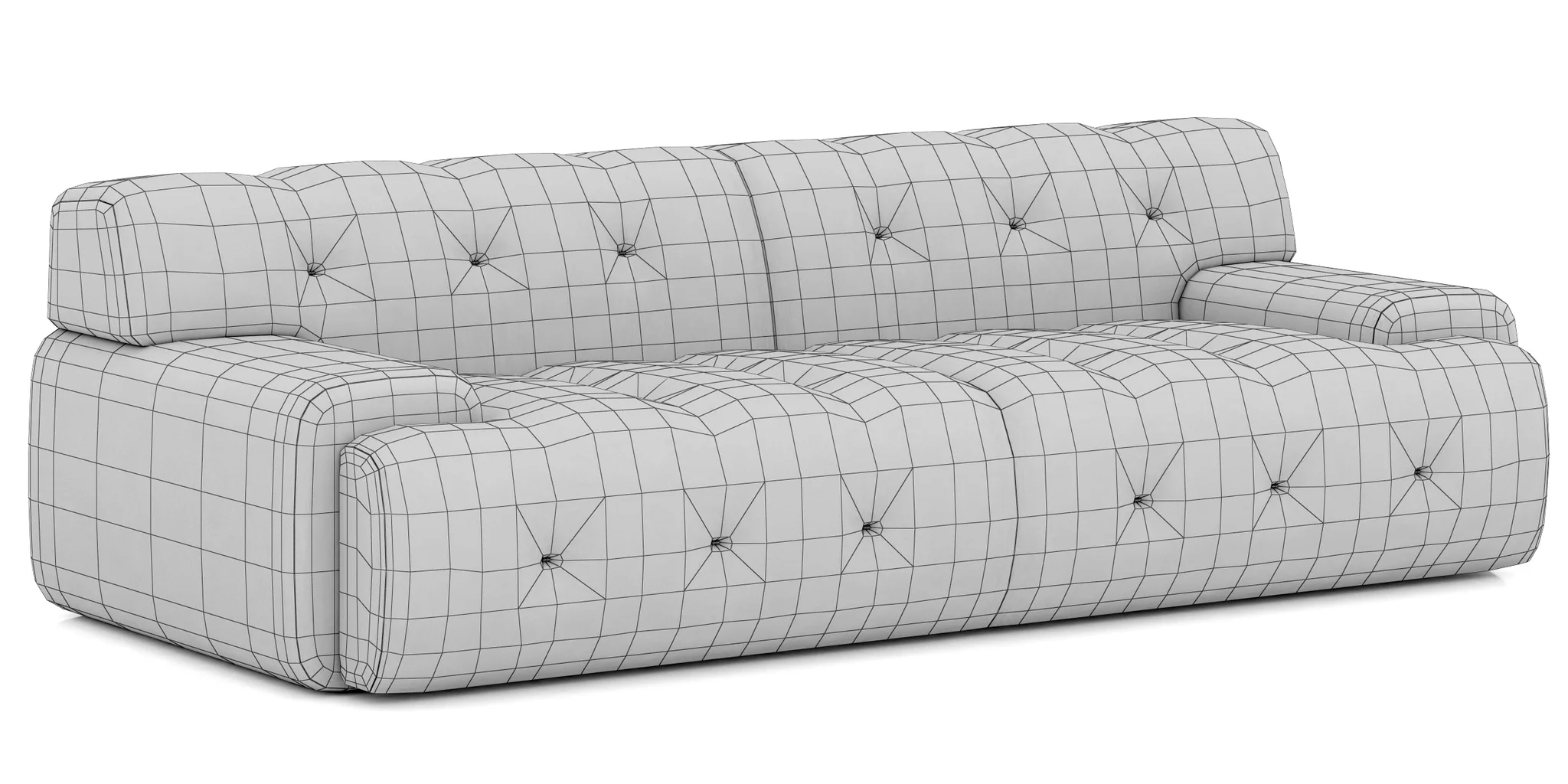 Roche Bobois Blogger Large 3 Seat Sofa — 3D model preview 10