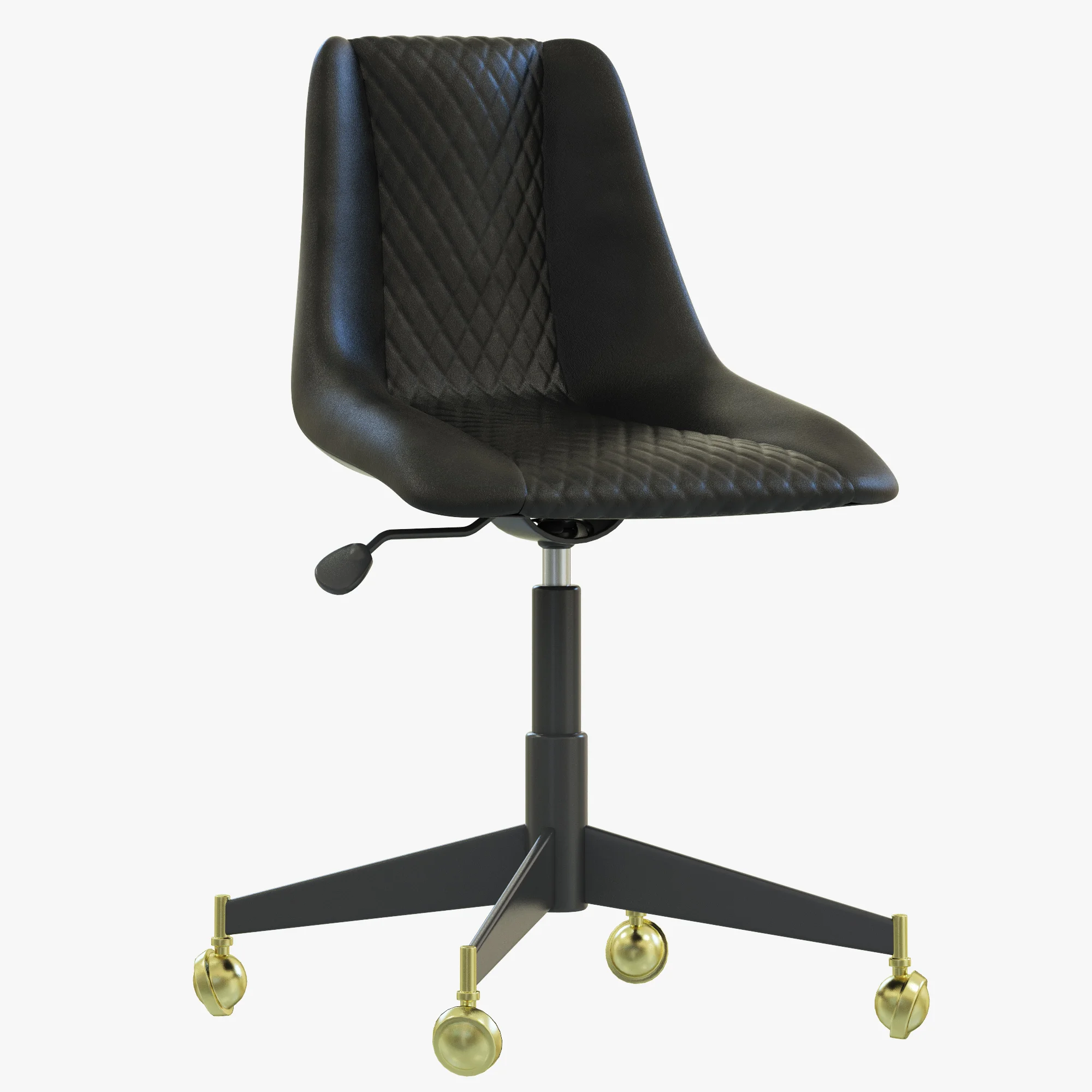 Restoration Hardware Bucket Seat Desk Chair — 3D model preview 1