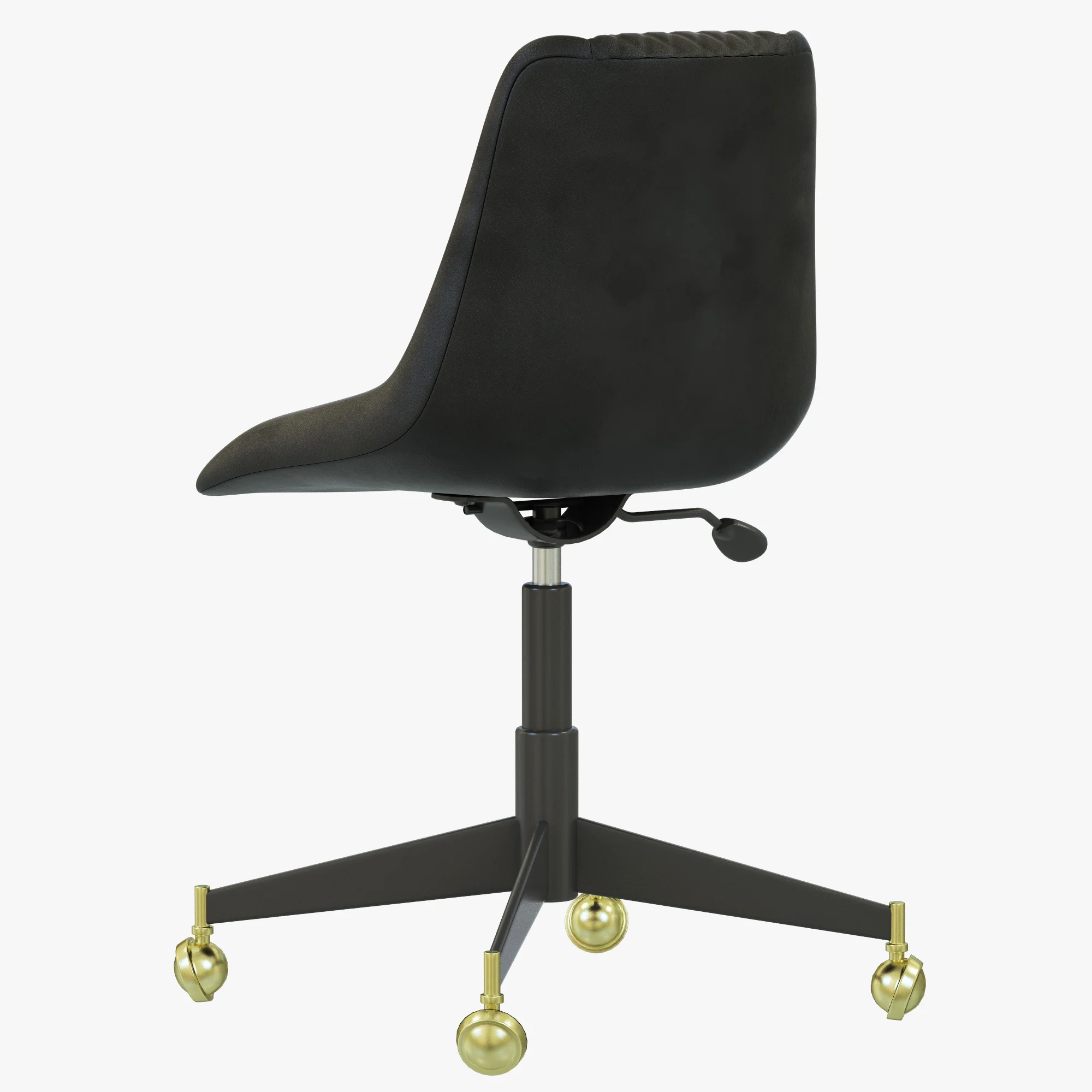 Restoration Hardware Bucket Seat Desk Chair — 3D model preview 3