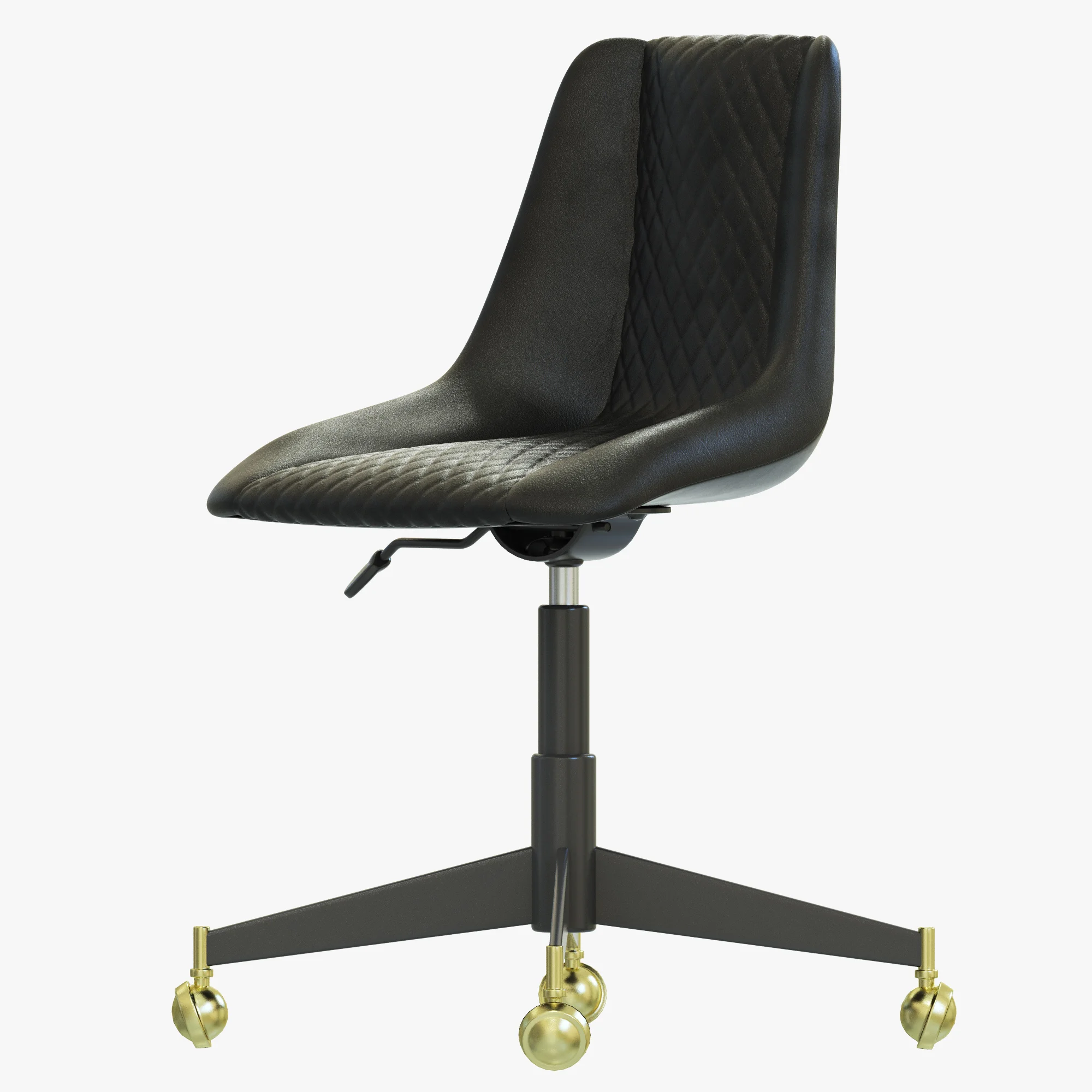 Restoration Hardware Bucket Seat Desk Chair — 3D model preview 4