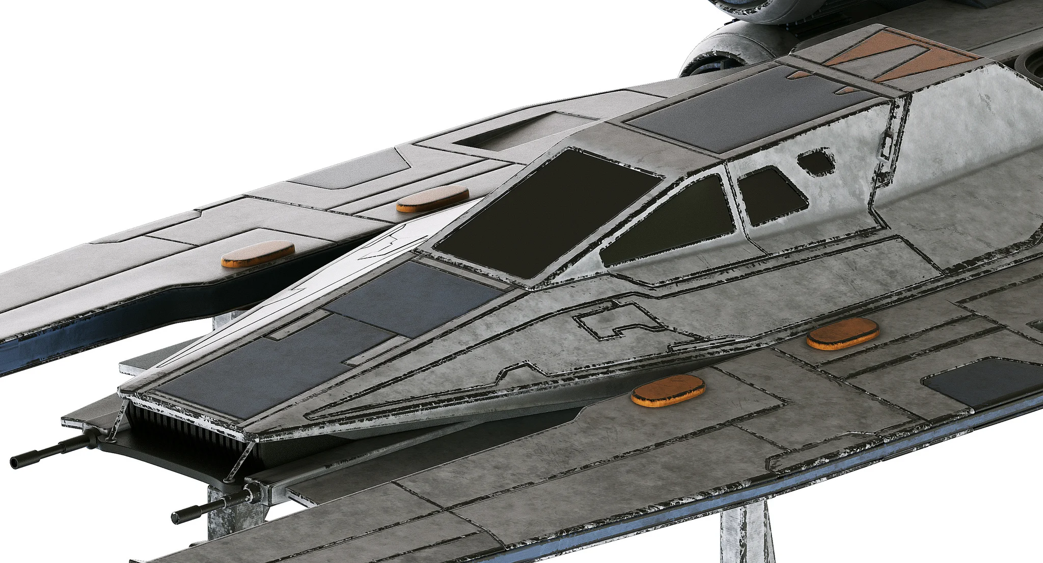 Star Wars U Wing — 3D model preview 3